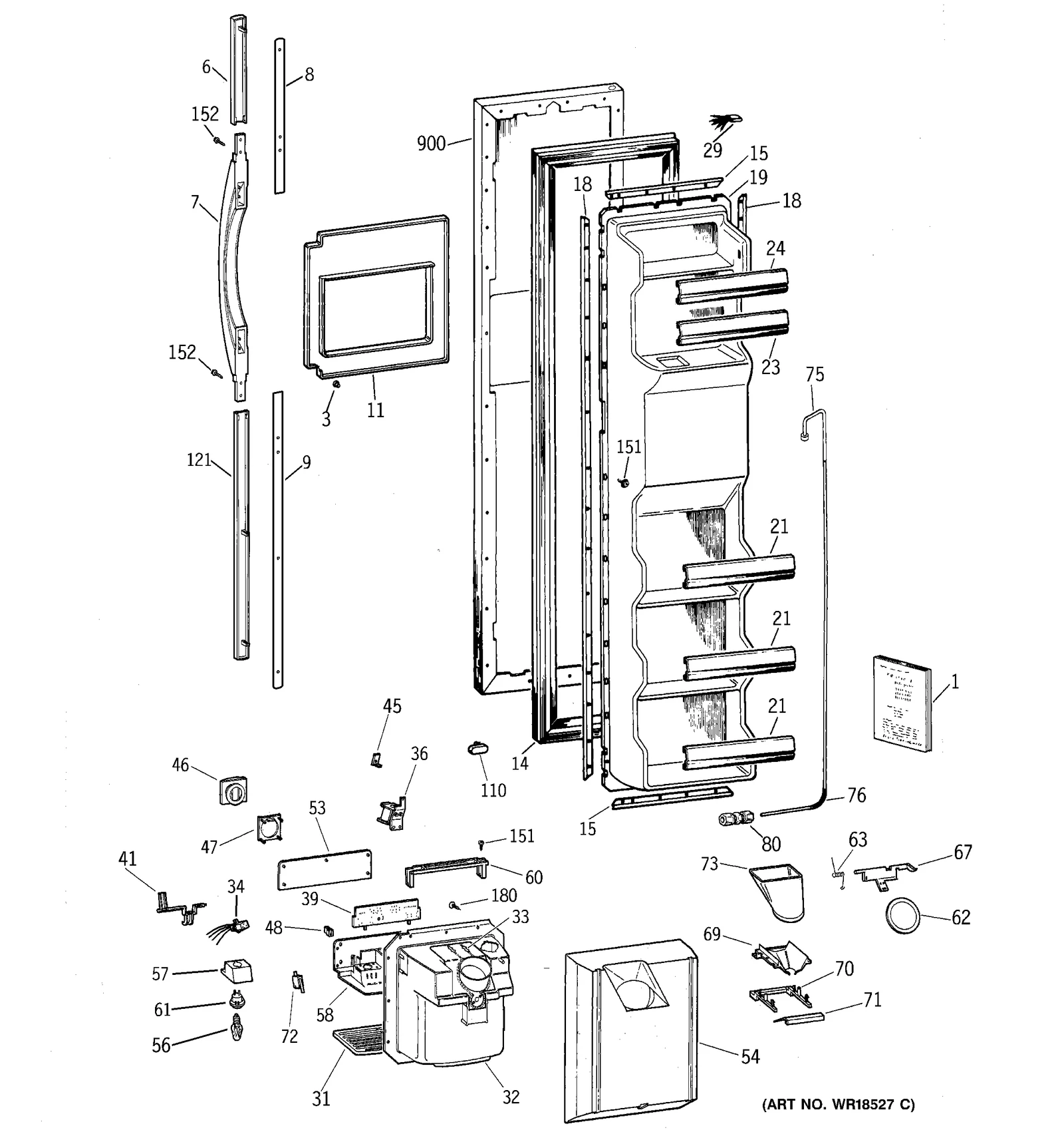 Knob Recess Display Bisque