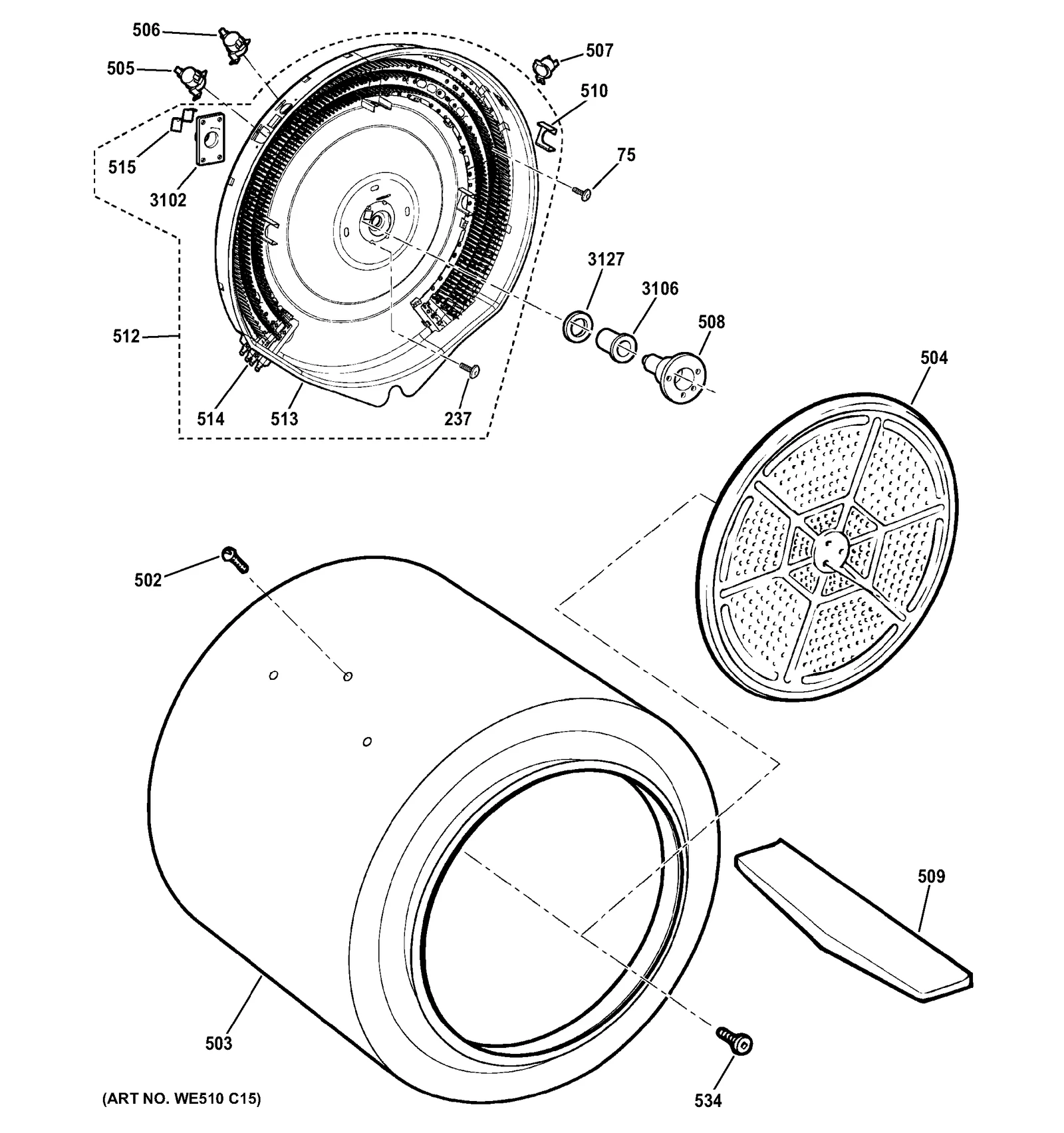 Mica Heater and Housing Assembly