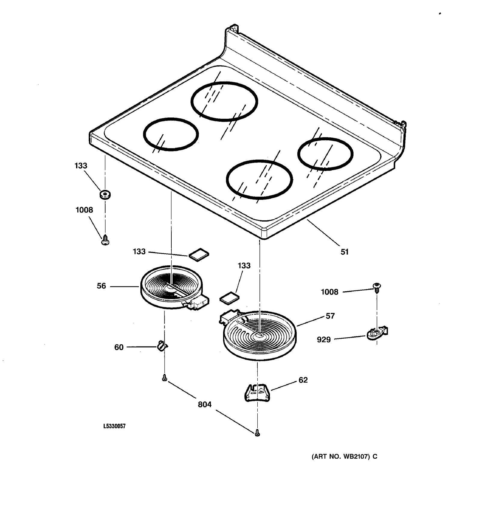 Glass Maintop Assembly Kit