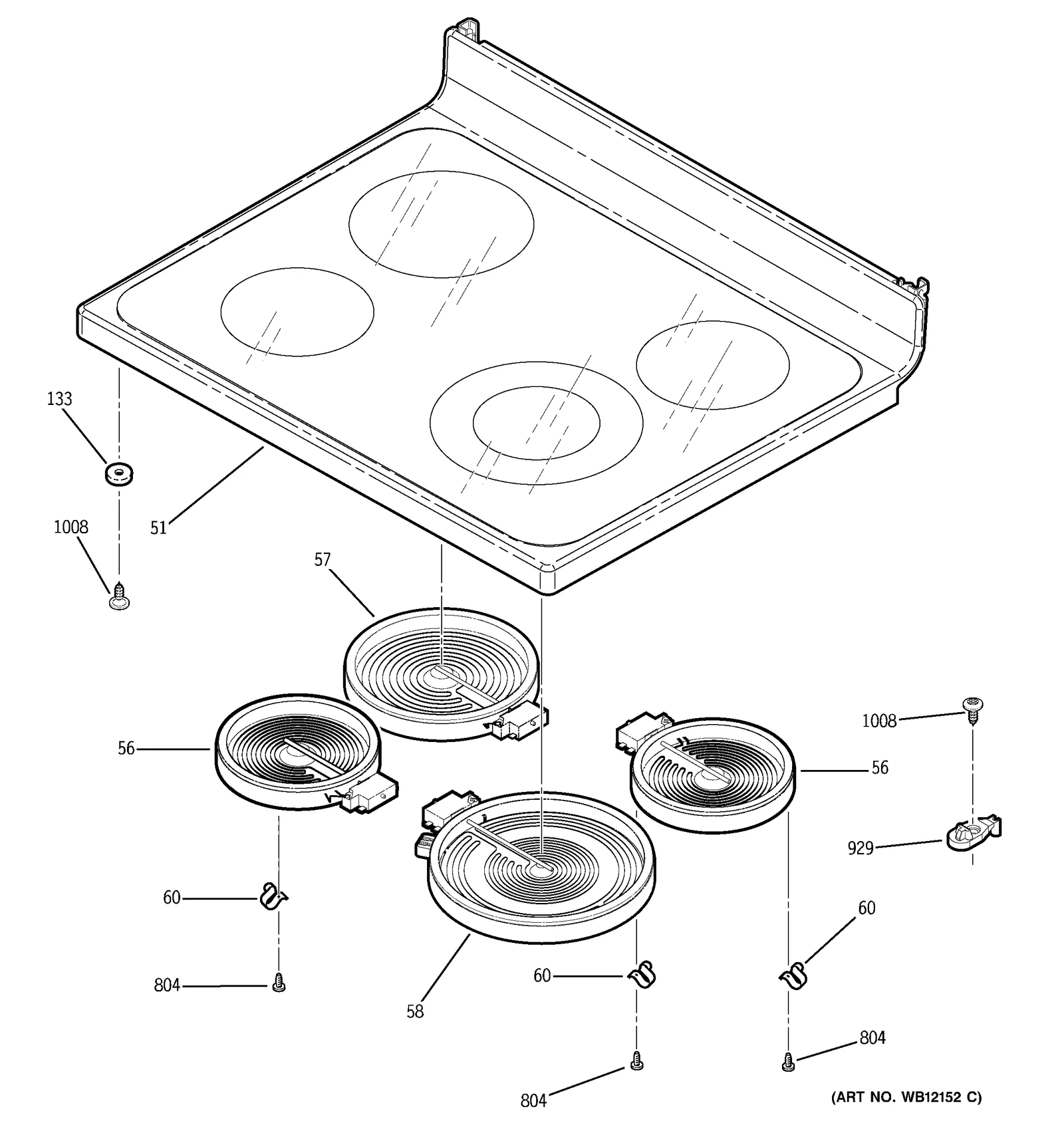 Radiant Top Assembly