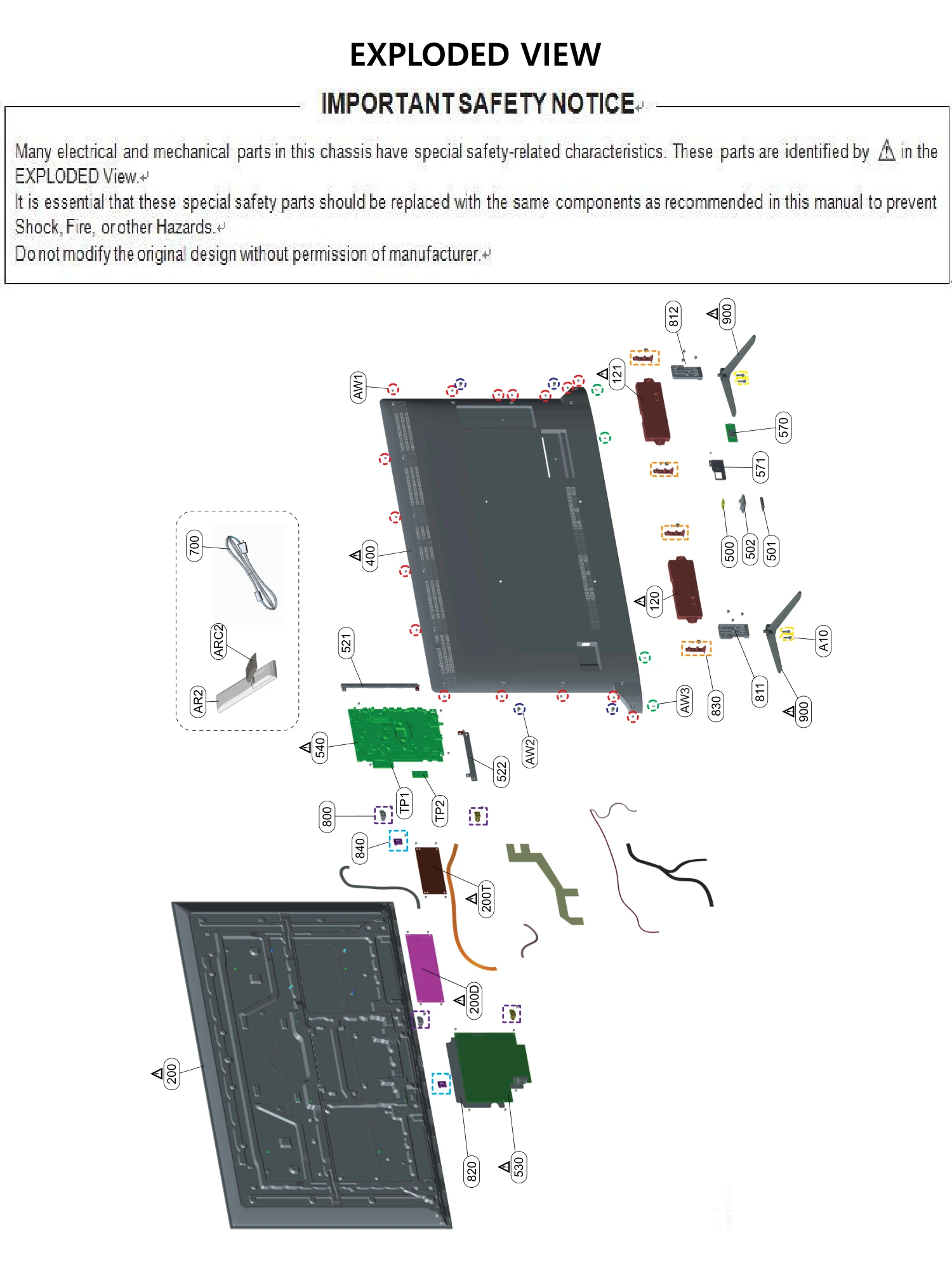 Mainboard, Orp Total Assembly, S