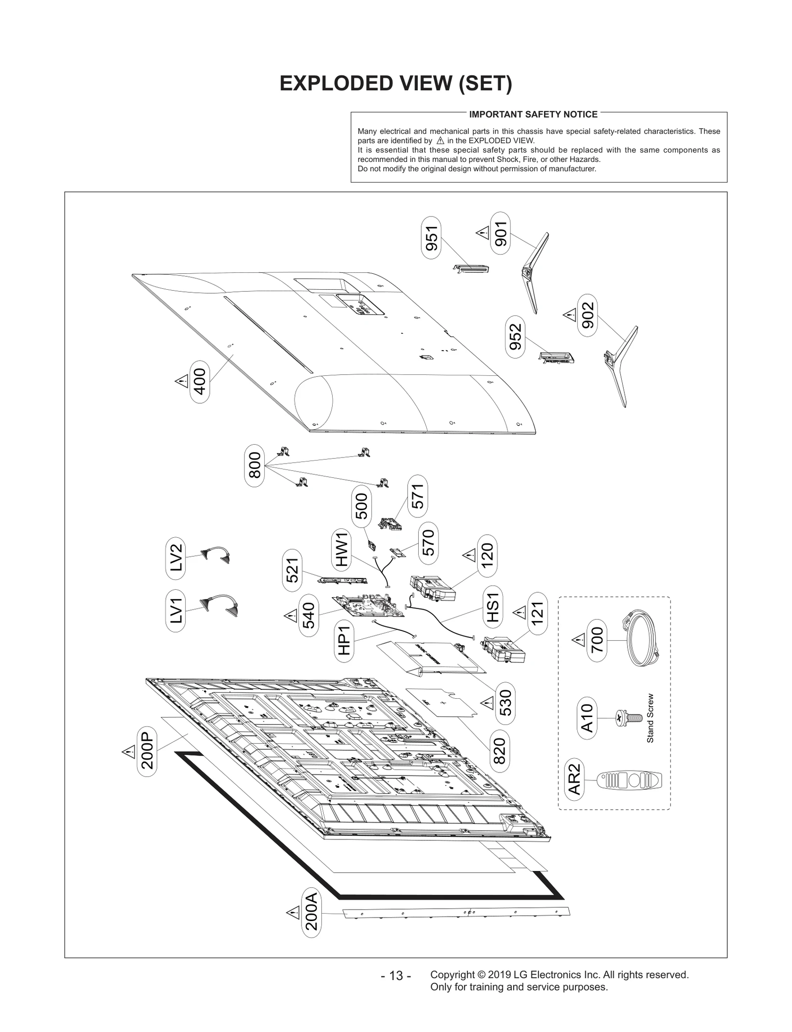 Led Array,Parts Assembly,Svc