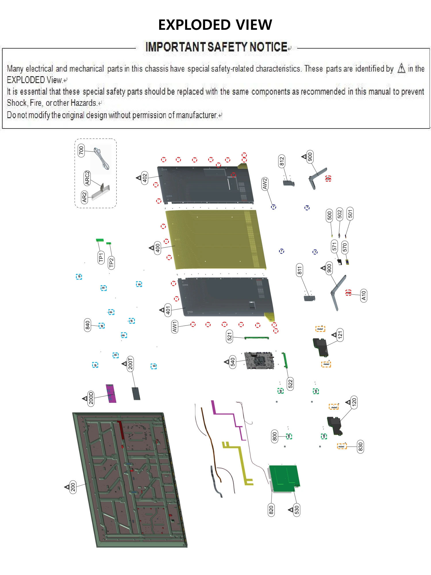 Mainboard, ORP Total Assembly, S