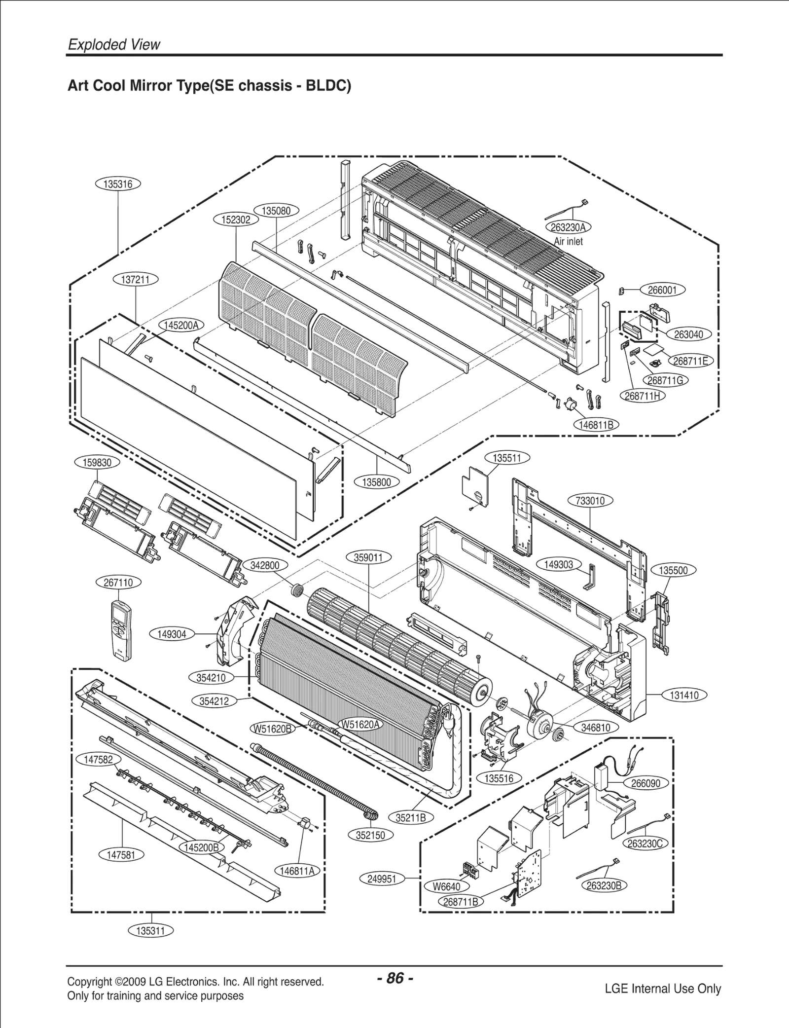 Indoor Front Grille Assembly