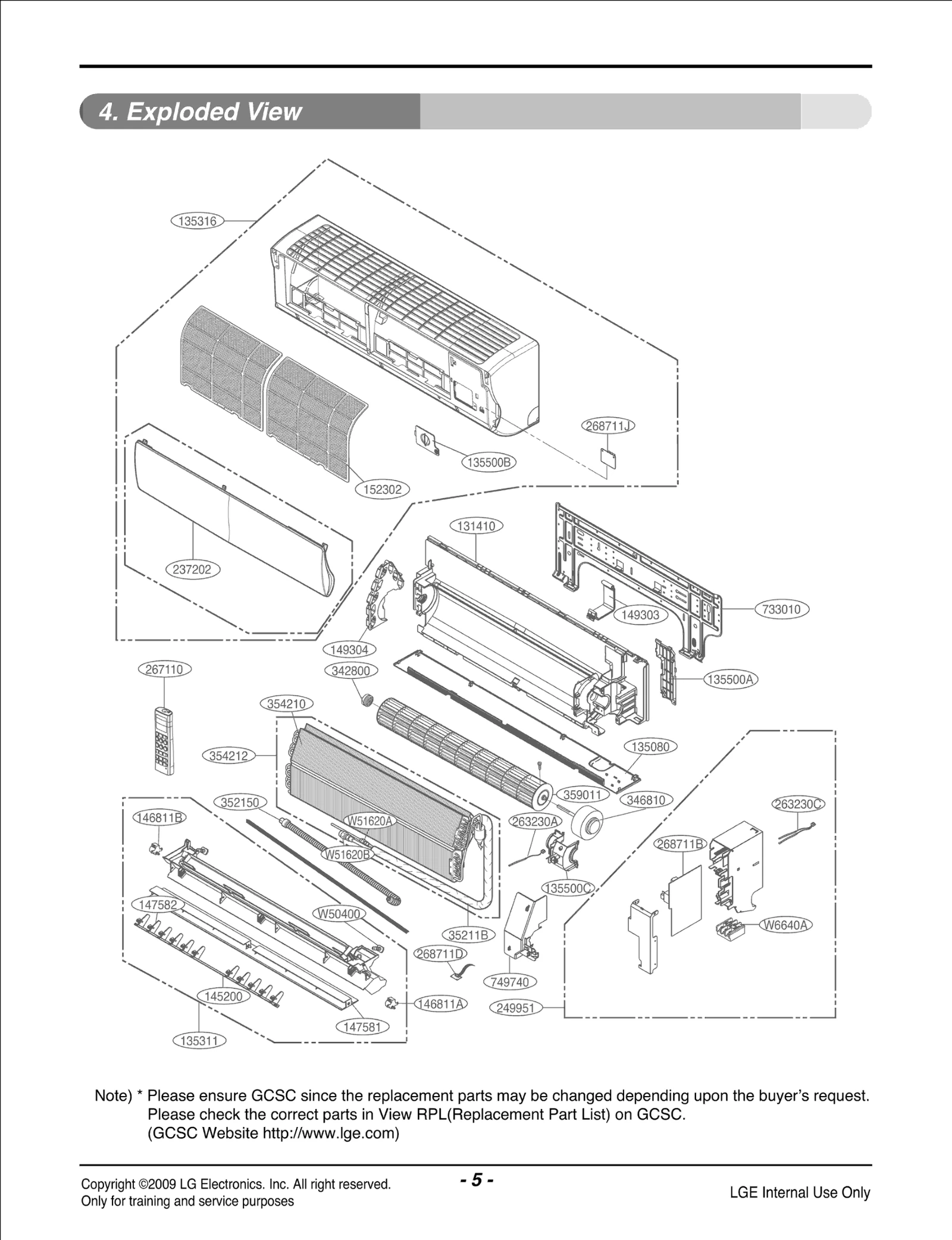 Indoor Front Grille Assembly