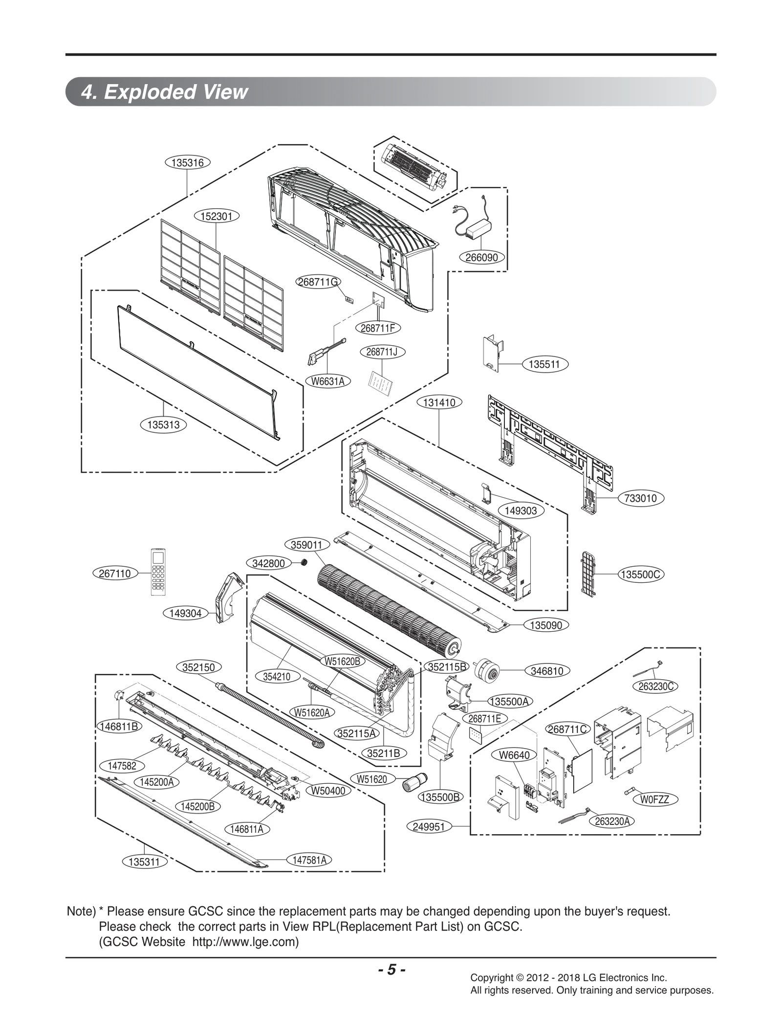 Indoor Front Grille Assembly