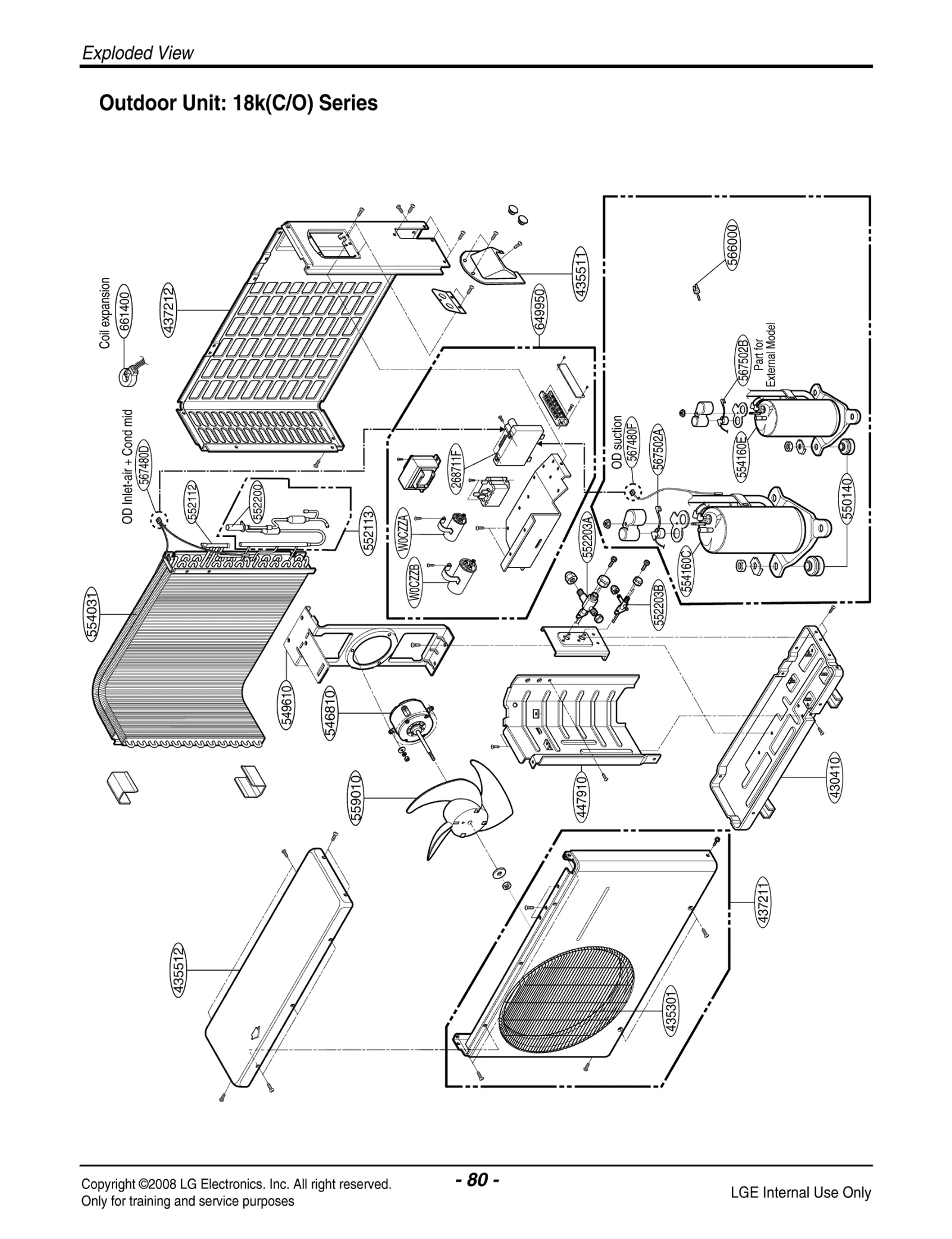 Outdoor Top Cover Assembly