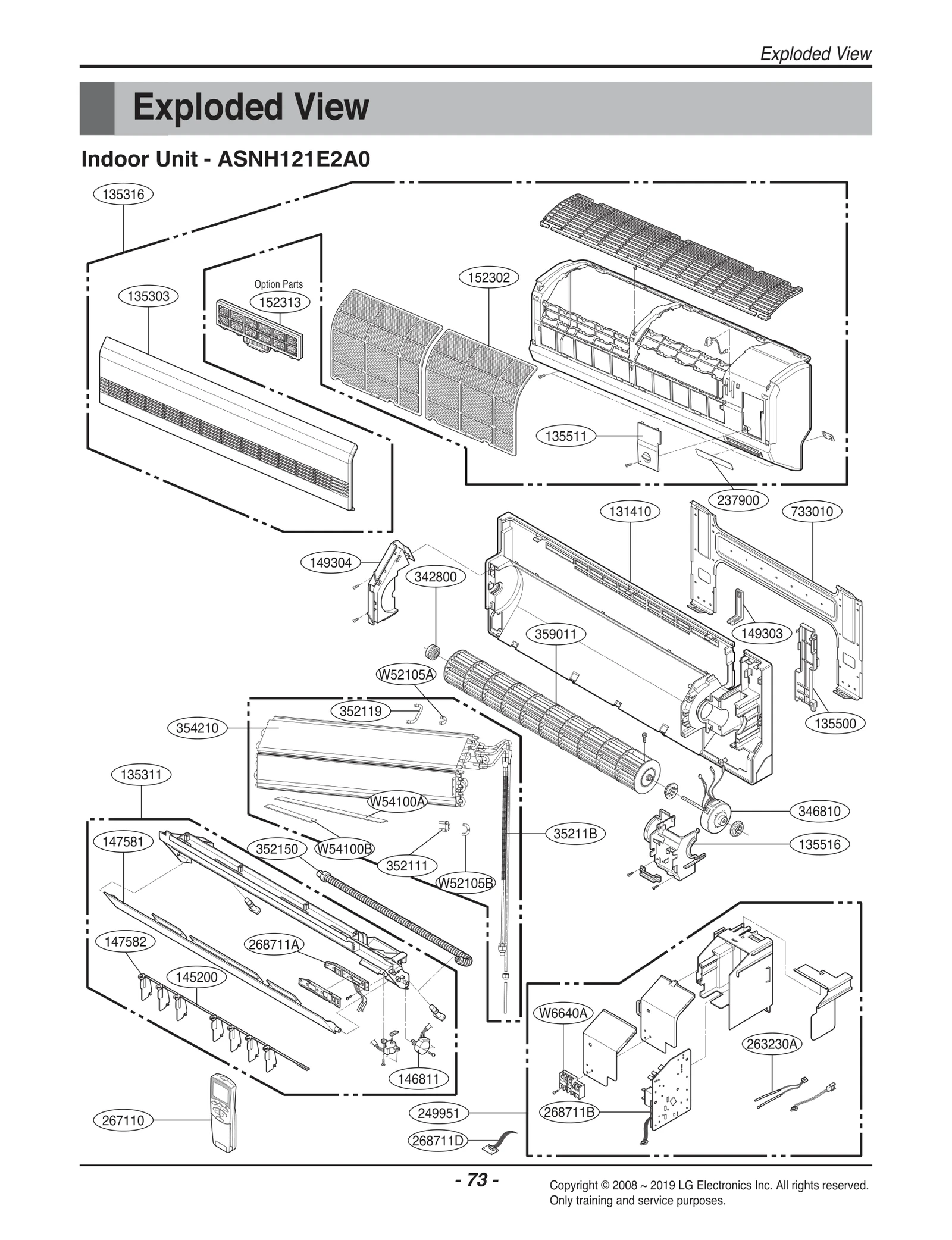 Indoor Front Grille Assembly