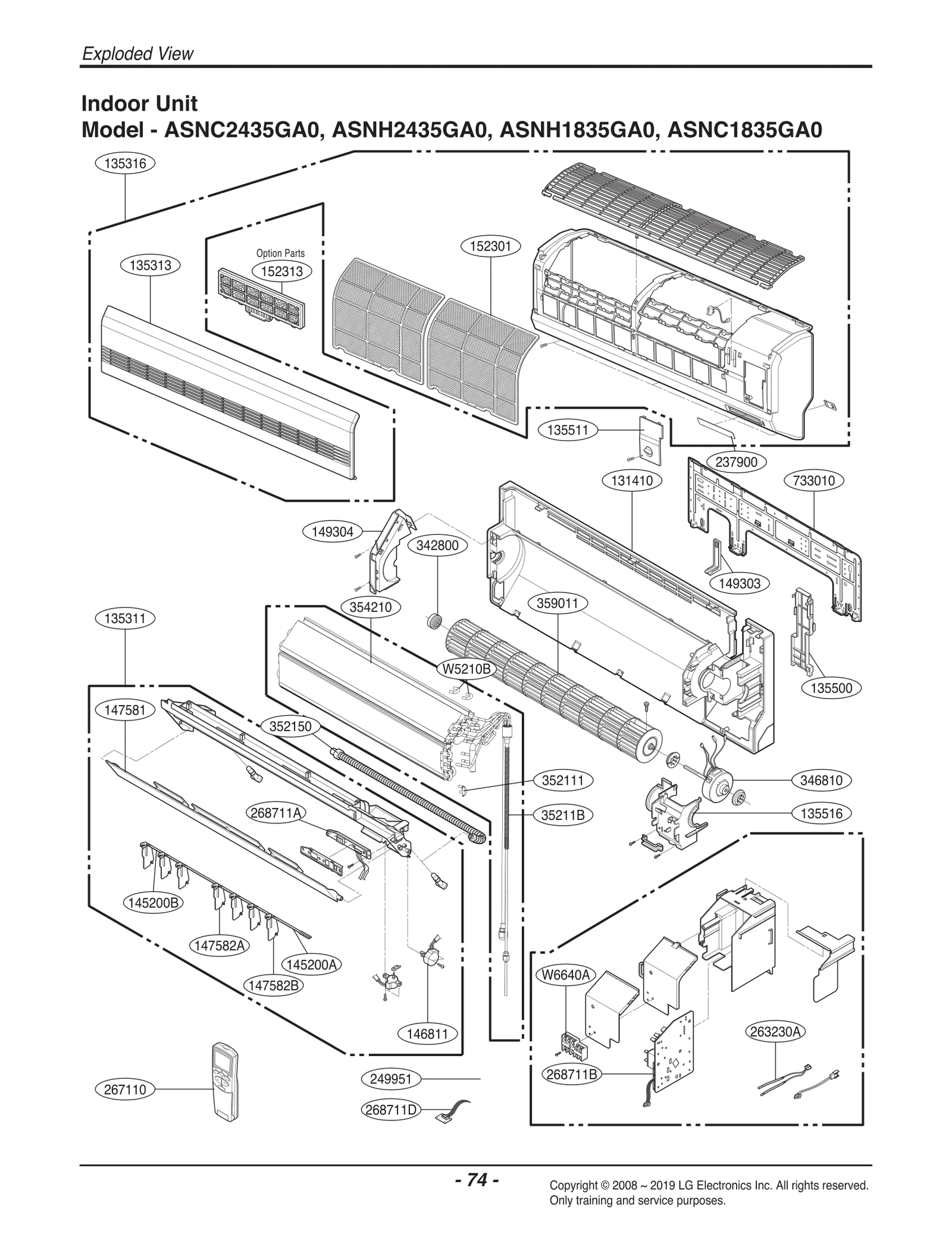 Indoor Discharge Grille Assembly