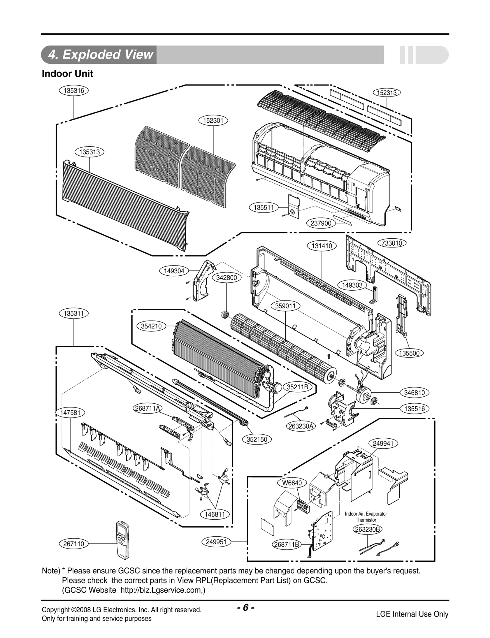 Indoor Front Grille Assembly