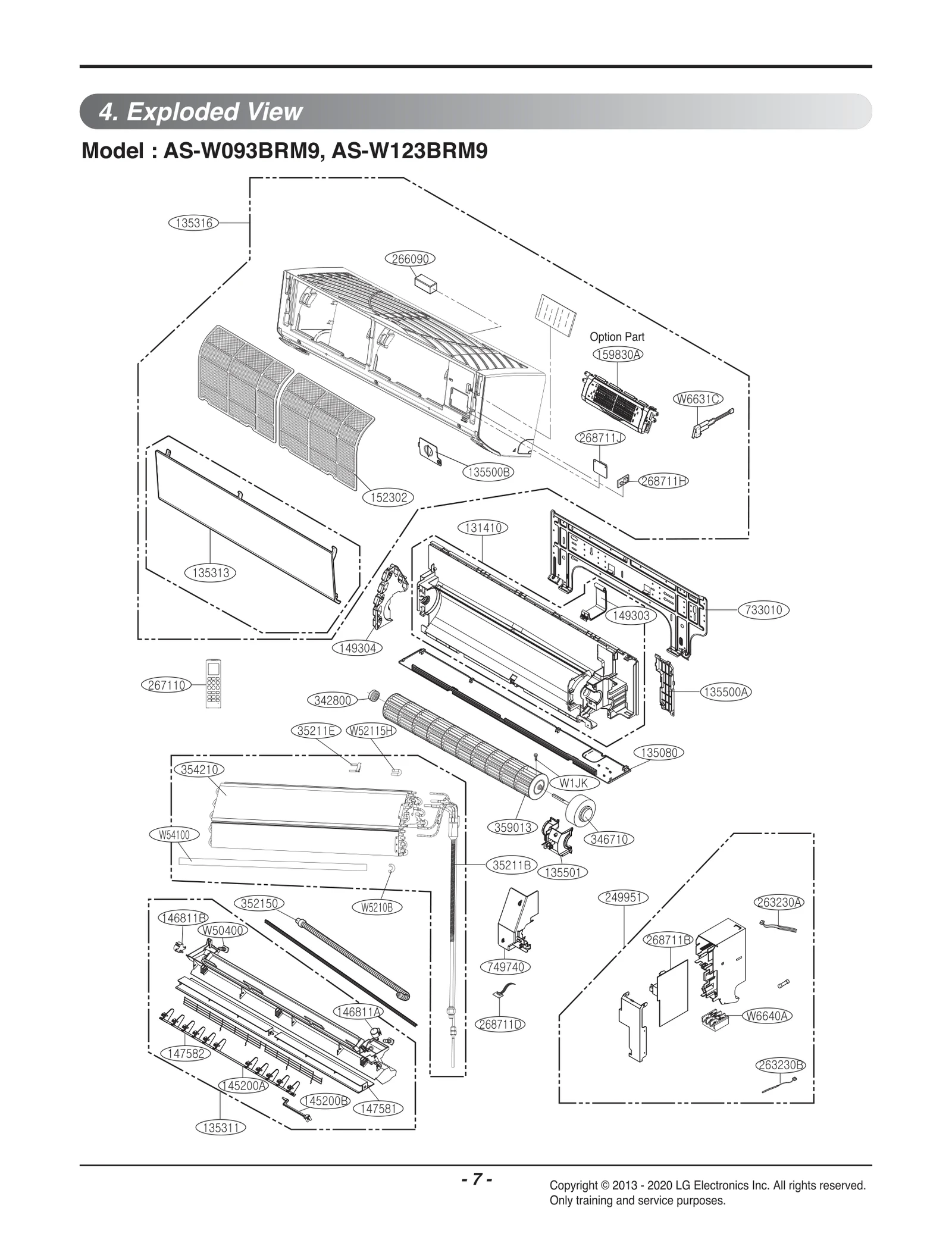 Indoor Grille Assembly Front