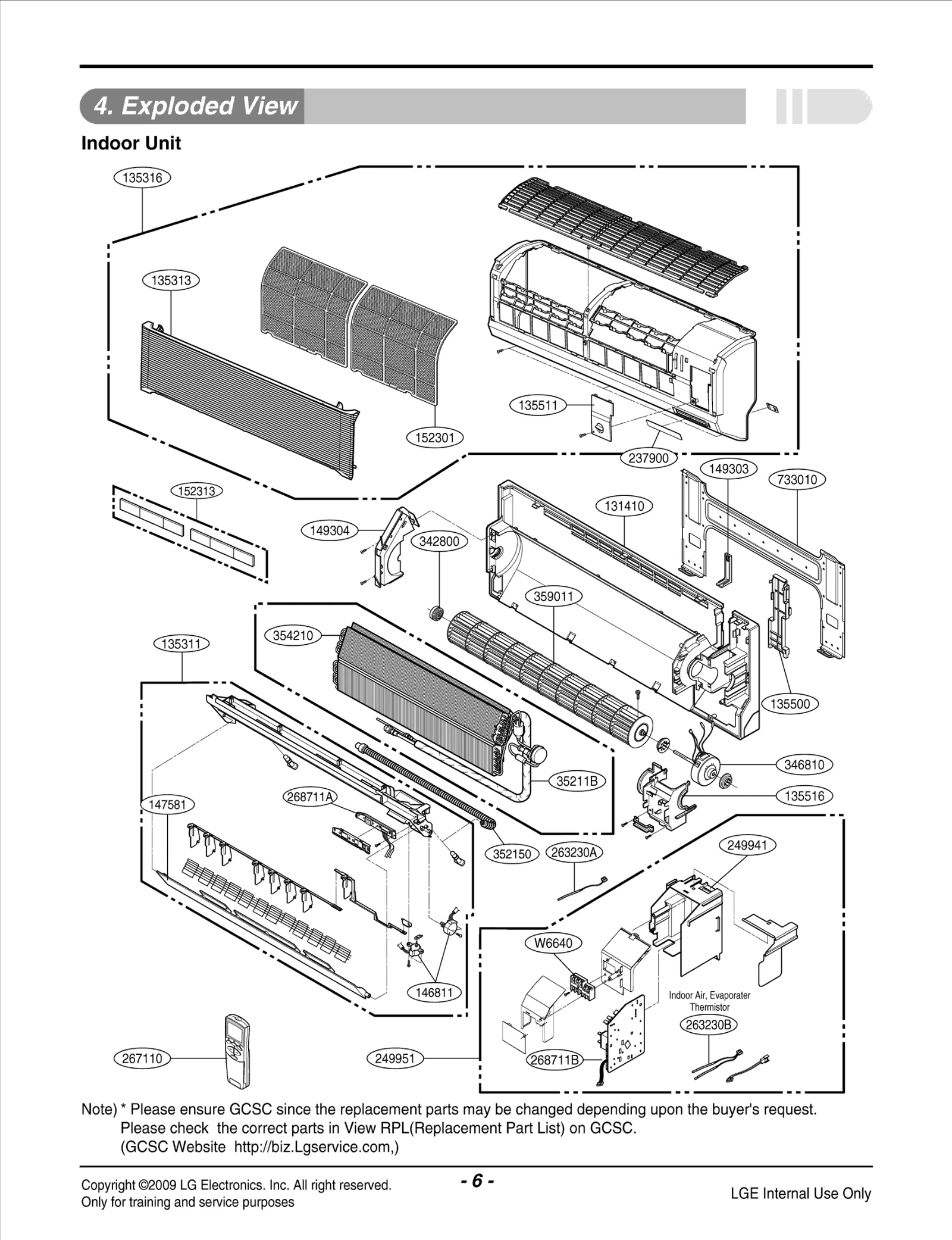 Indoor Discharge Grille Assembly