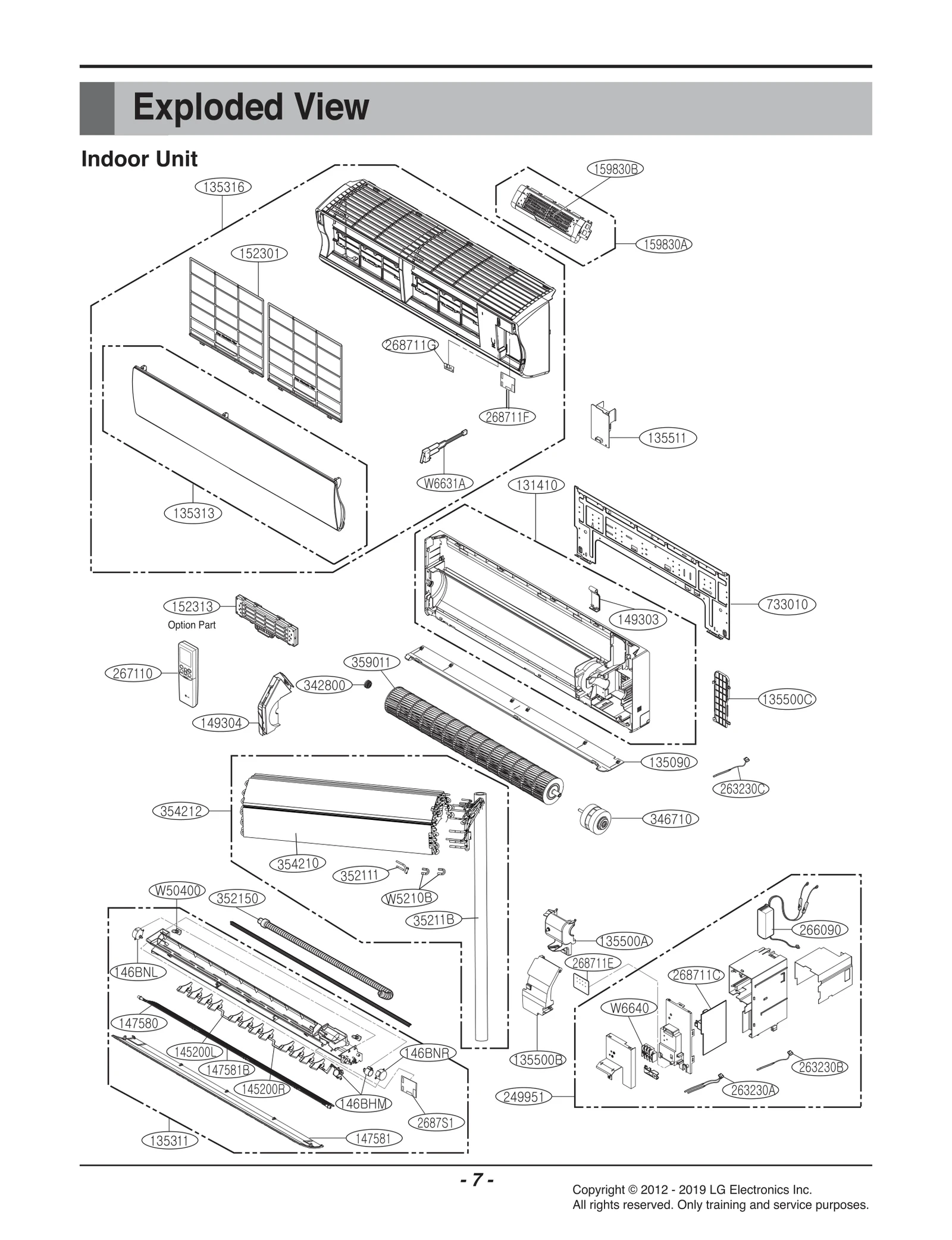 Indoor Front Grille Assembly
