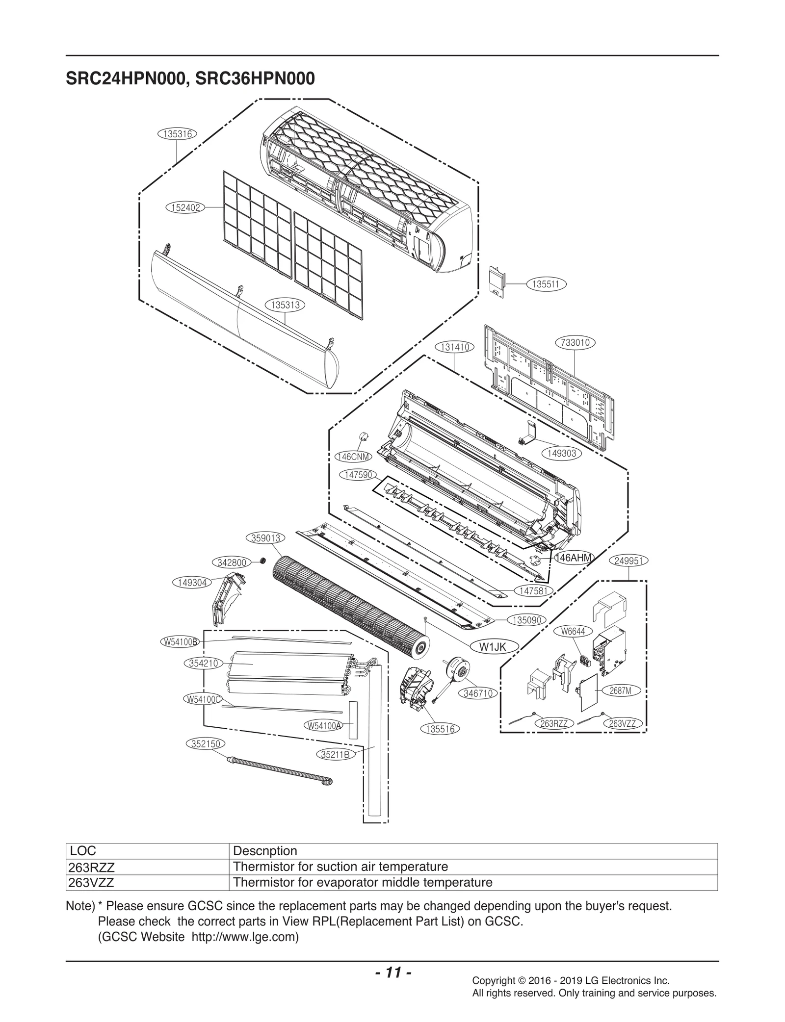 Front Indoor Grille Assembly