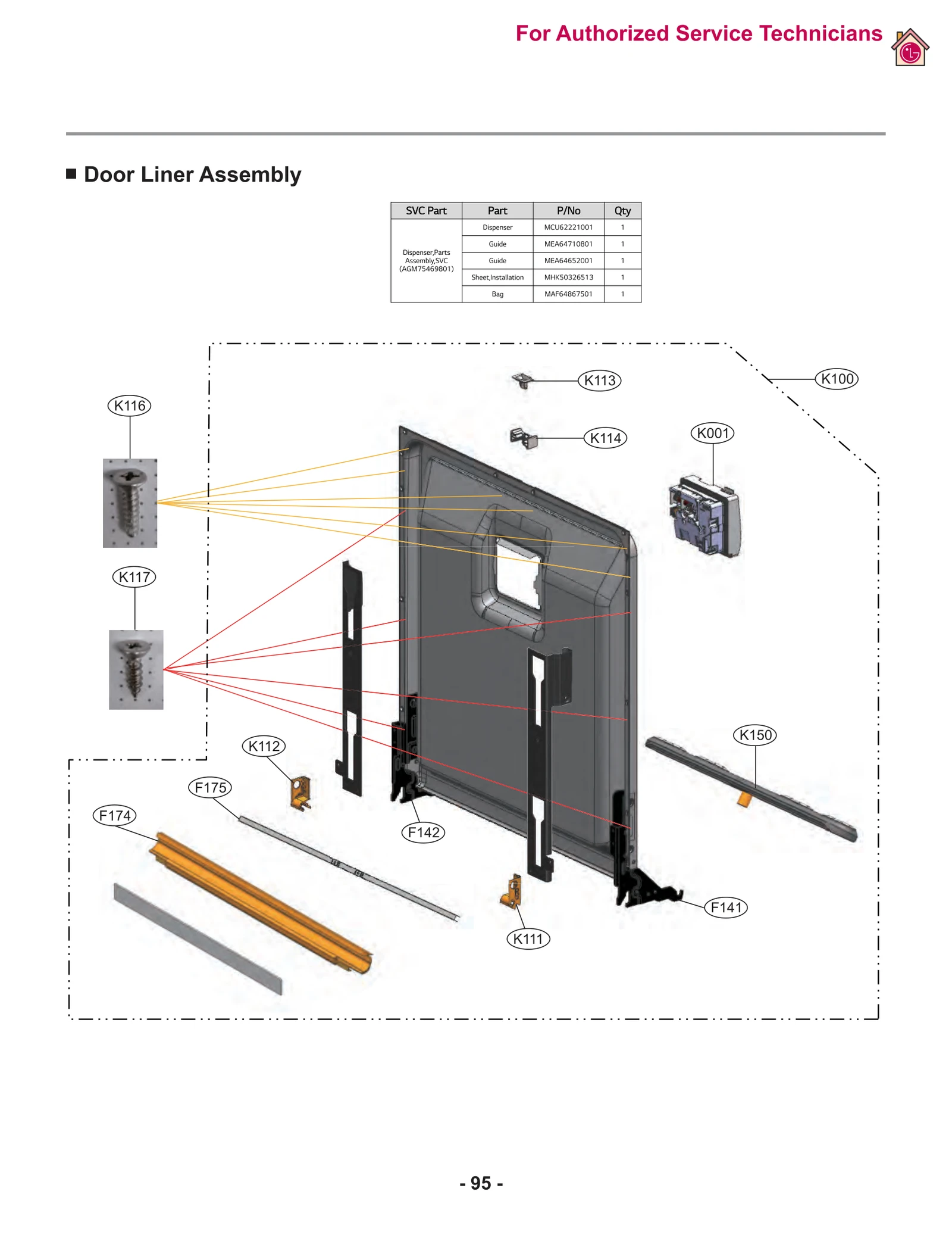 Door Liner Assembly