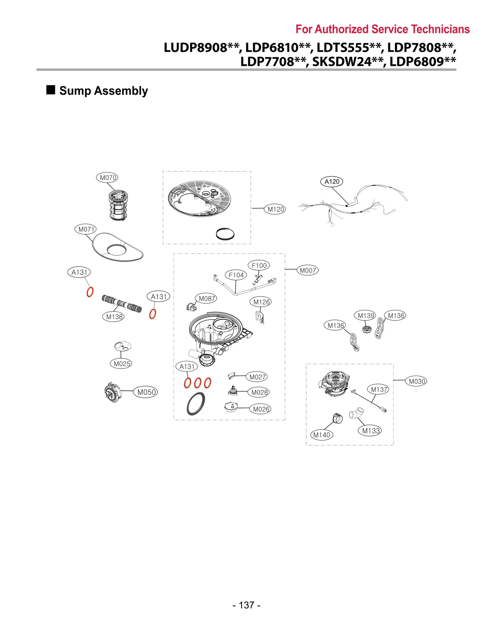 Sump Parts Assembly
