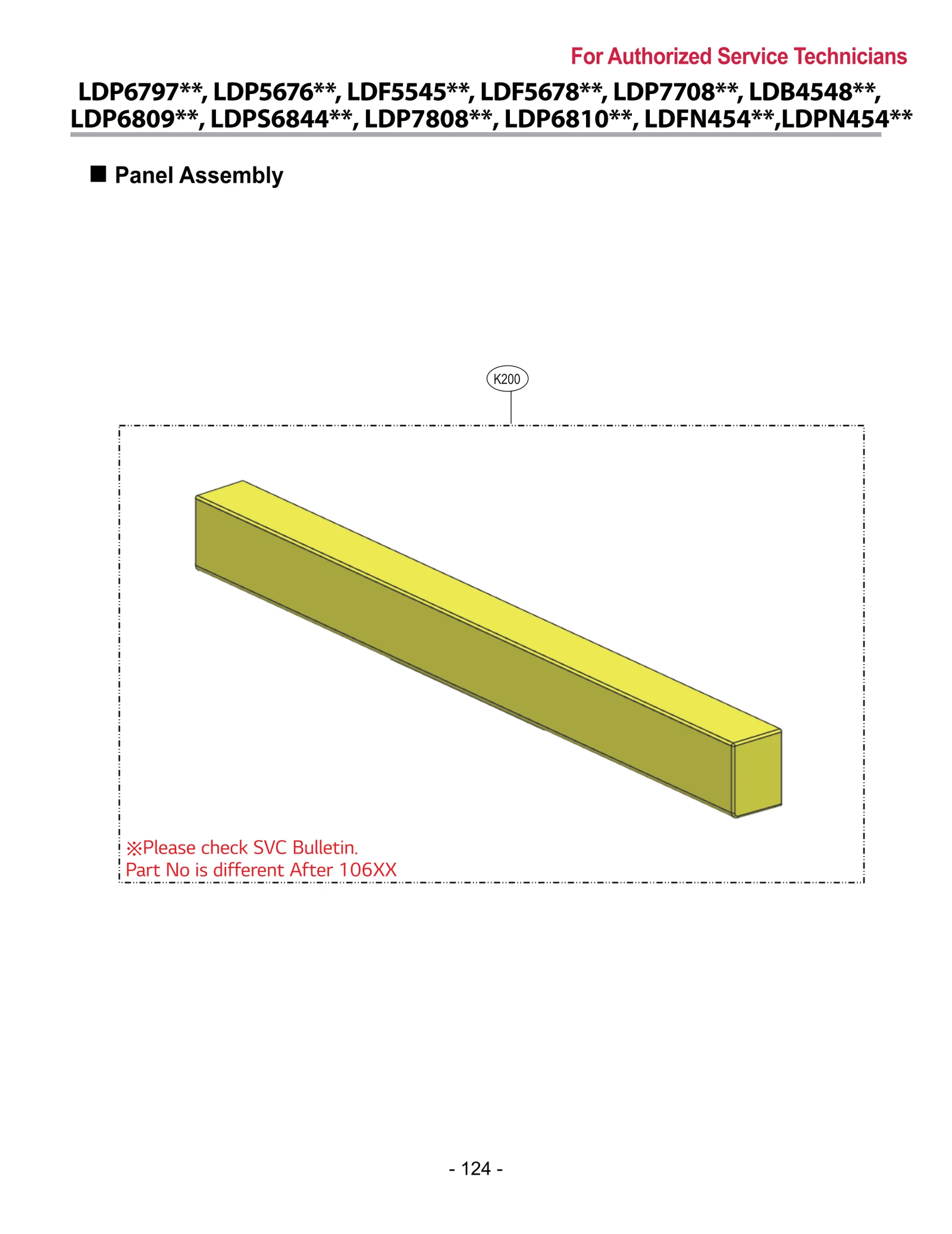 Control Panel Assembly