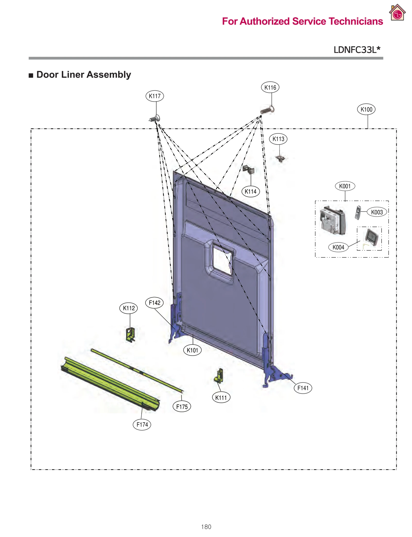 Door Liner Assembly