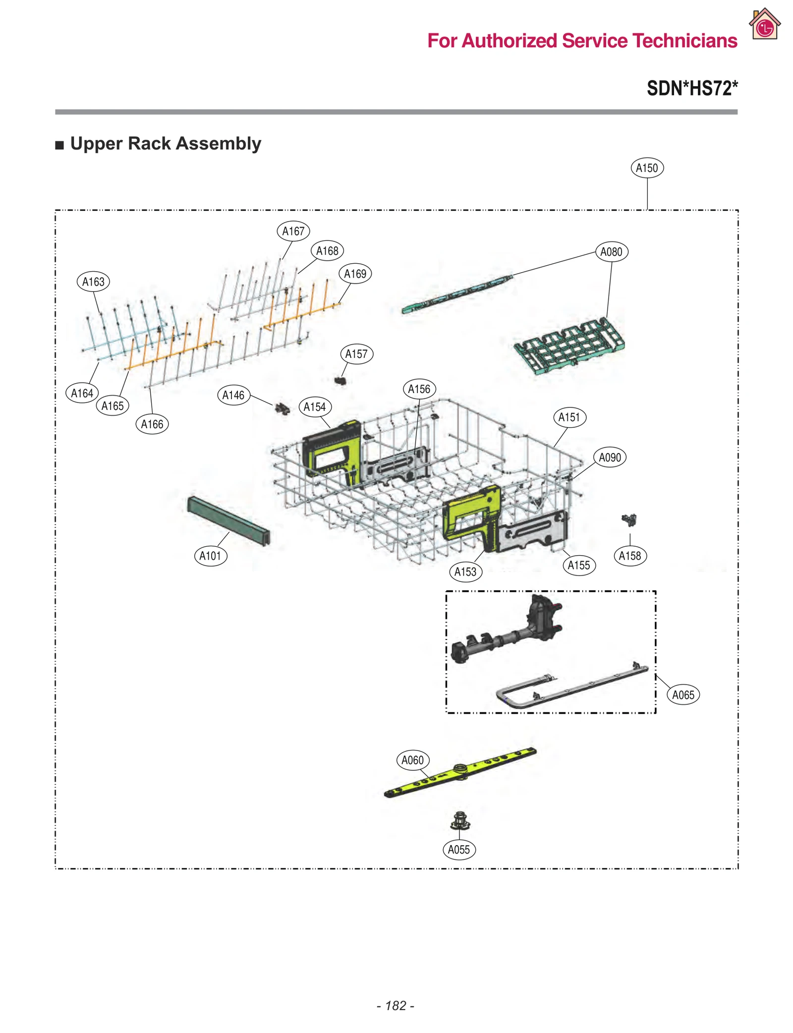 Nozzle, Parts Assembly, Svc