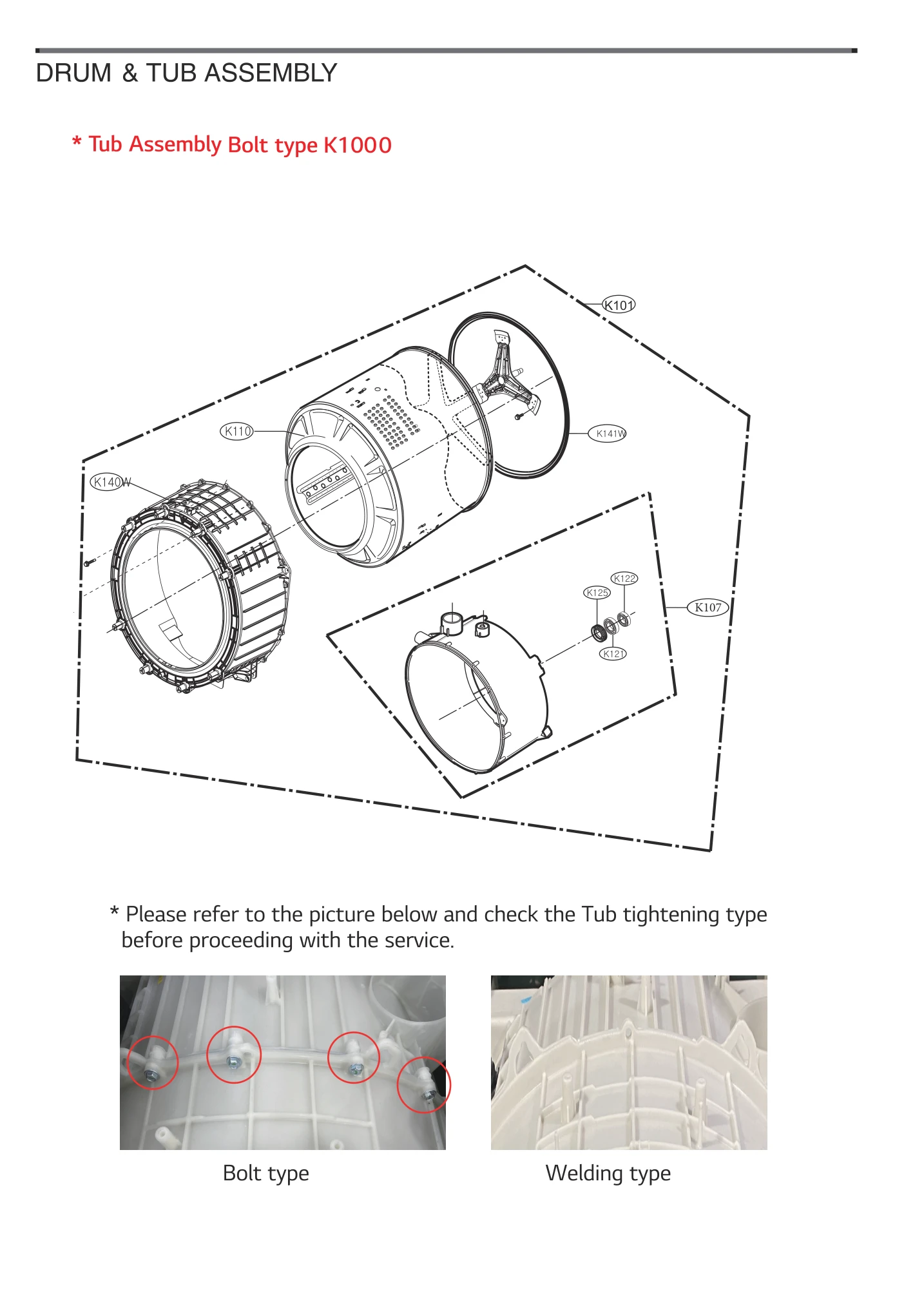 Tub Drum Assembly