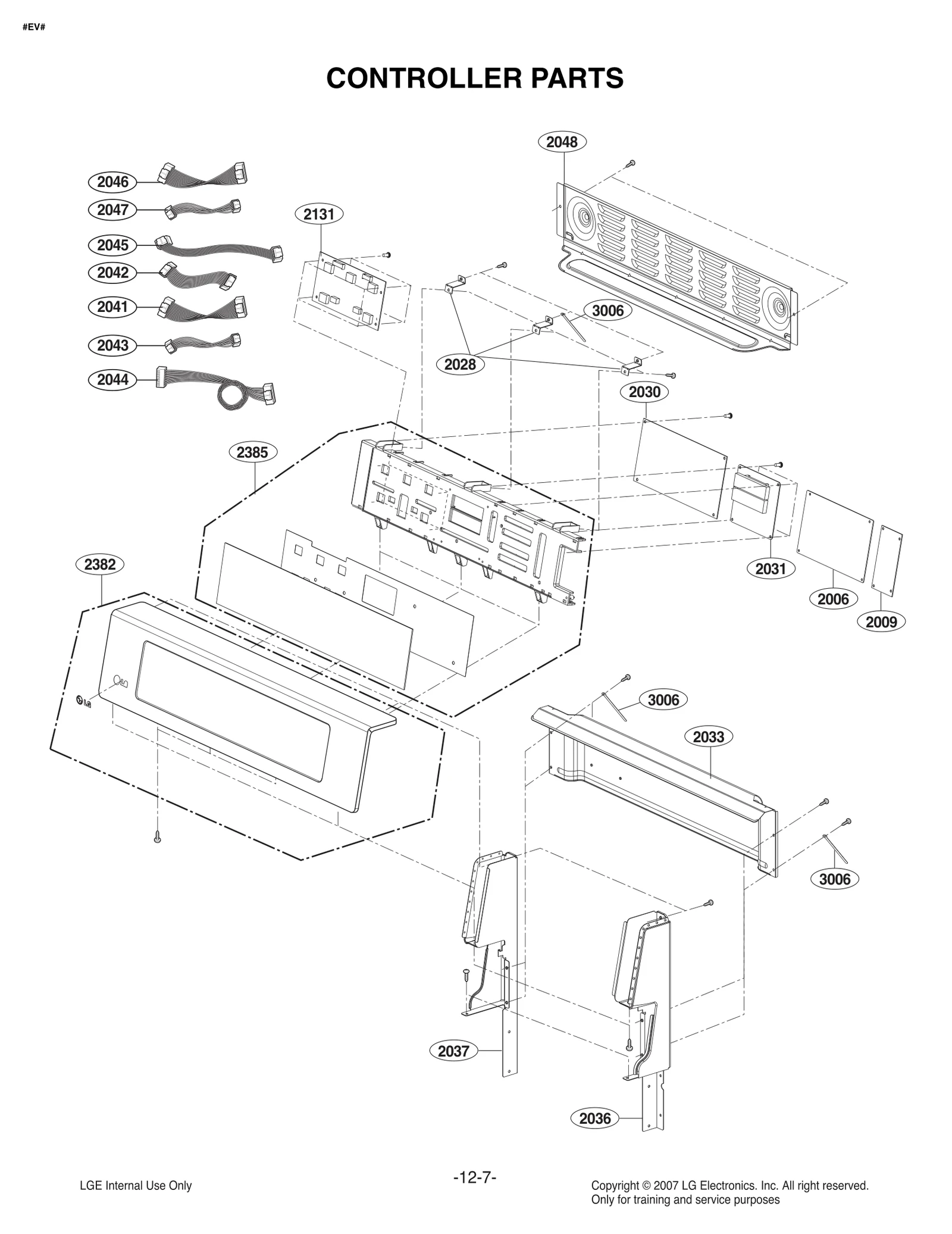 Service Controller Parts Assembly