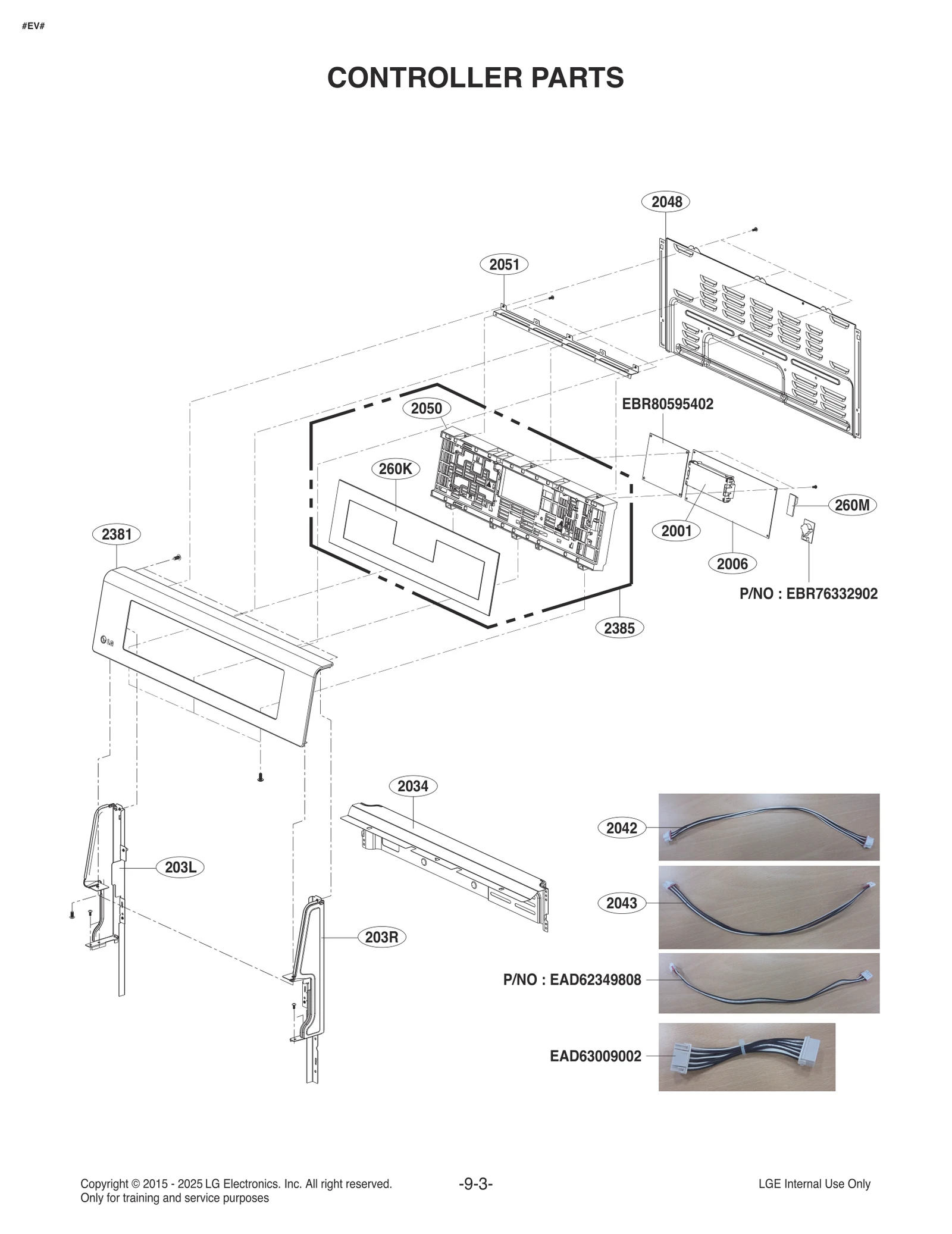 Control Panel Parts Assembly