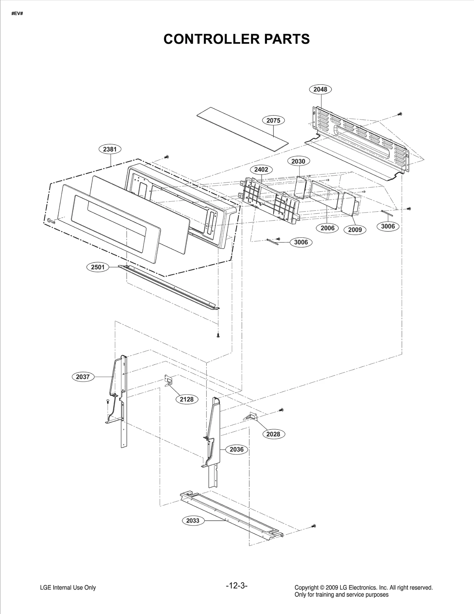 Controller Parts Service Assembly