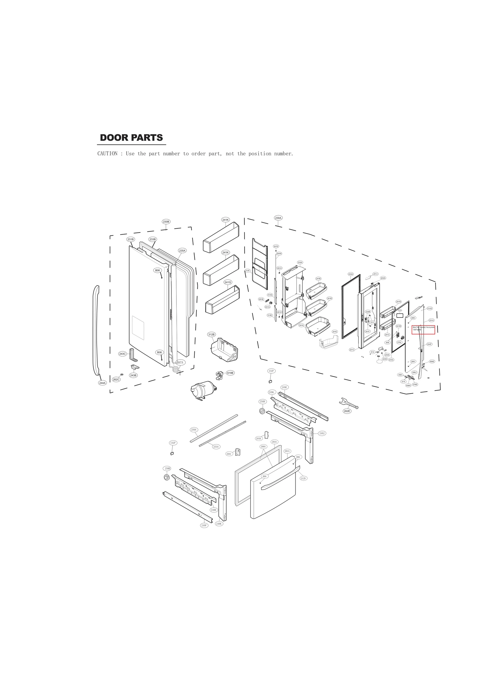 Home Bar Door Foam Assembly