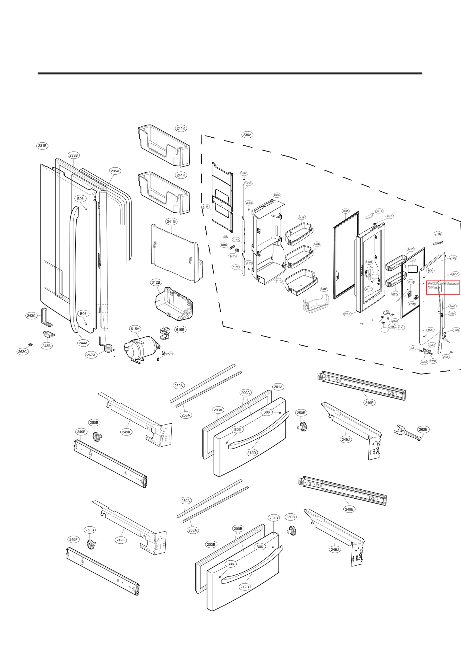 Home Bar Foam Door Assembly