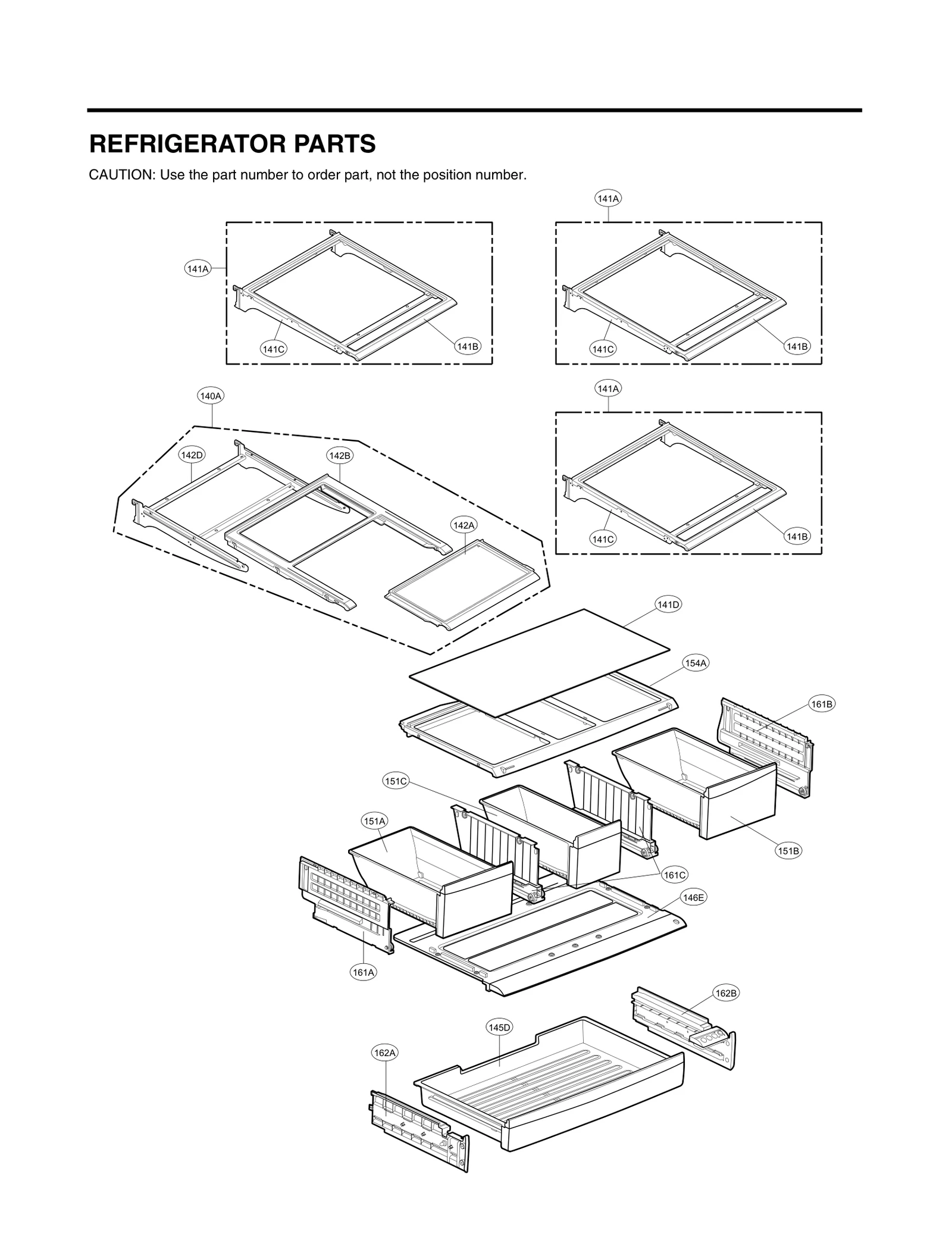 Vegetable Tray Assembly