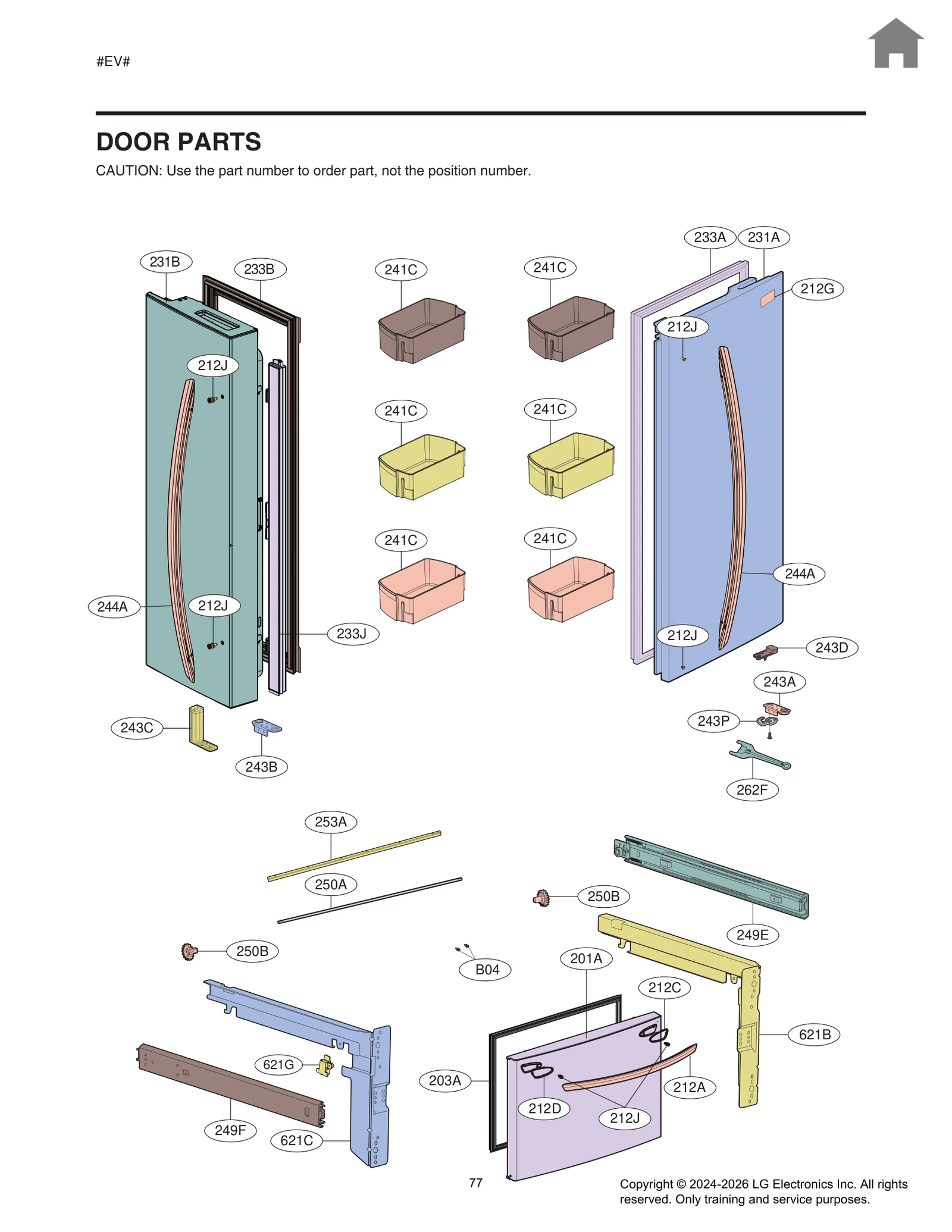 Door Foam Assembly, Refrigerato
