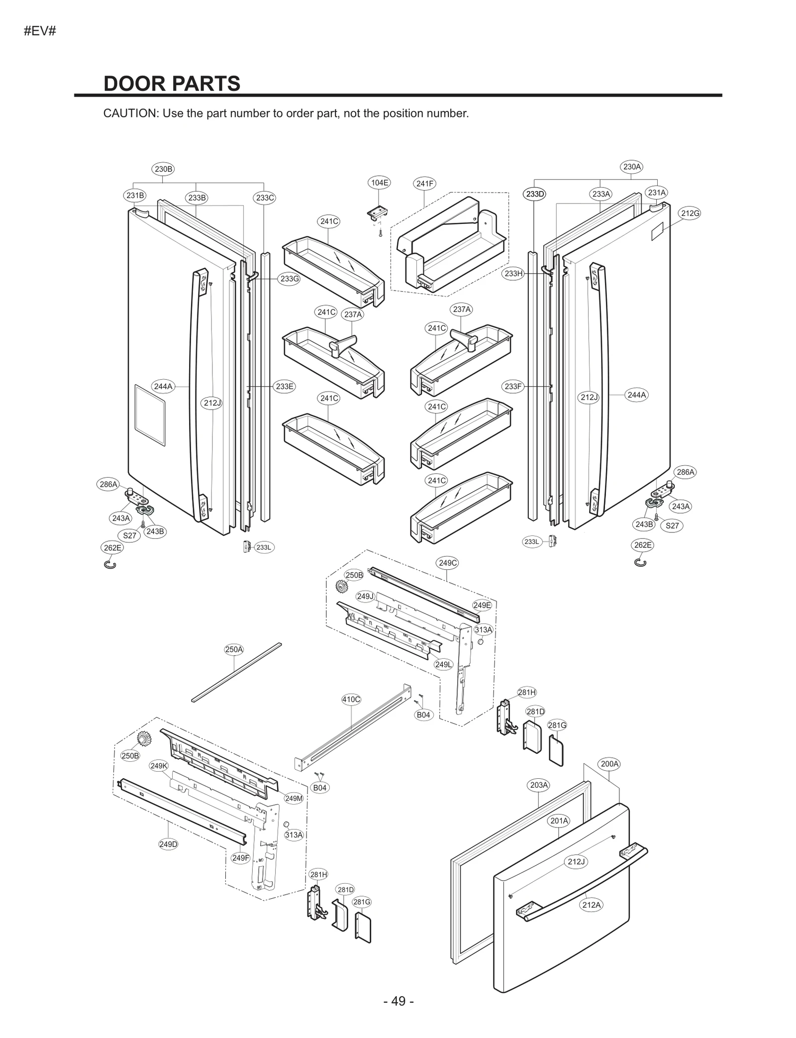 Door Basket Assembly