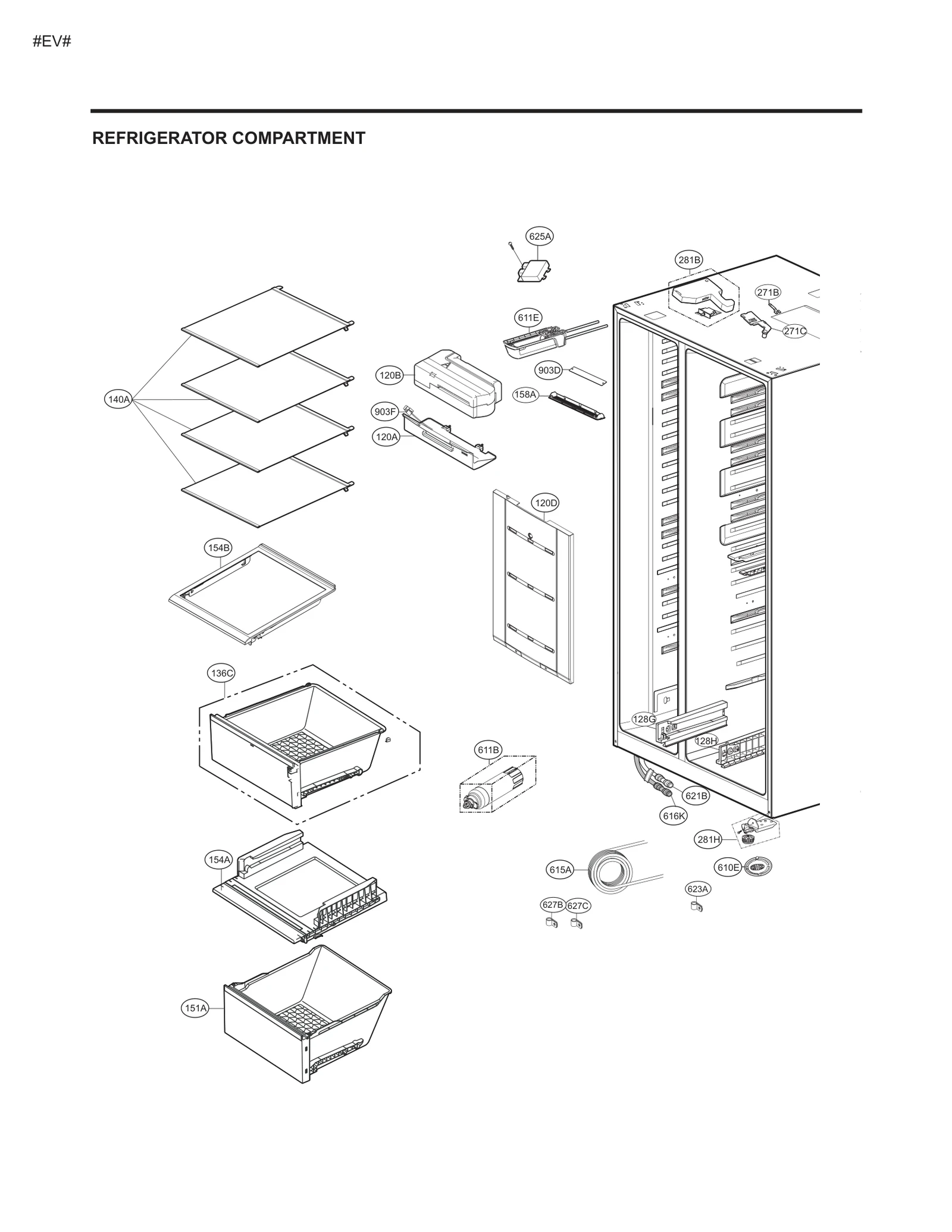 Vegetable Tray Assembly