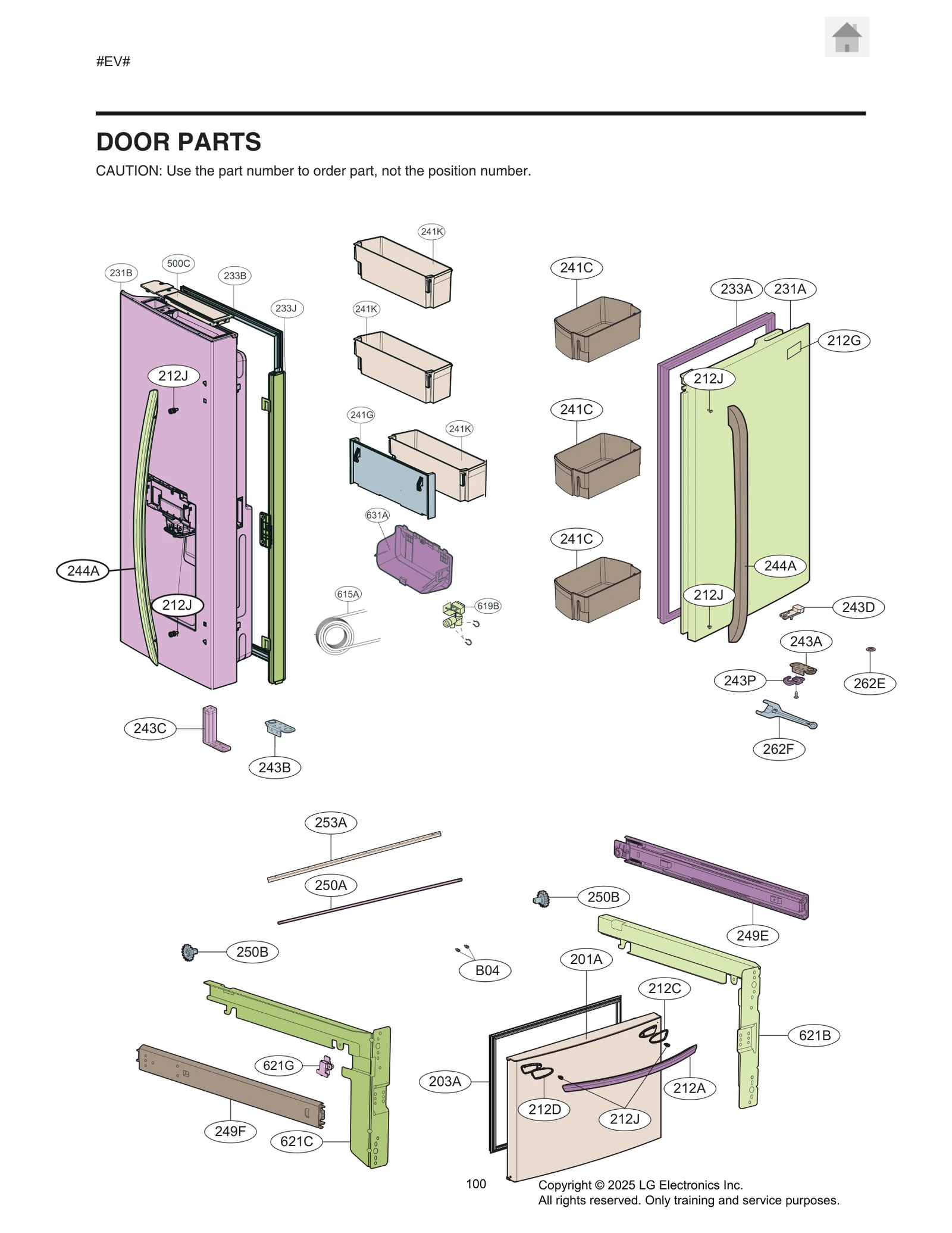 Door Foam Assembly, Refrigerato