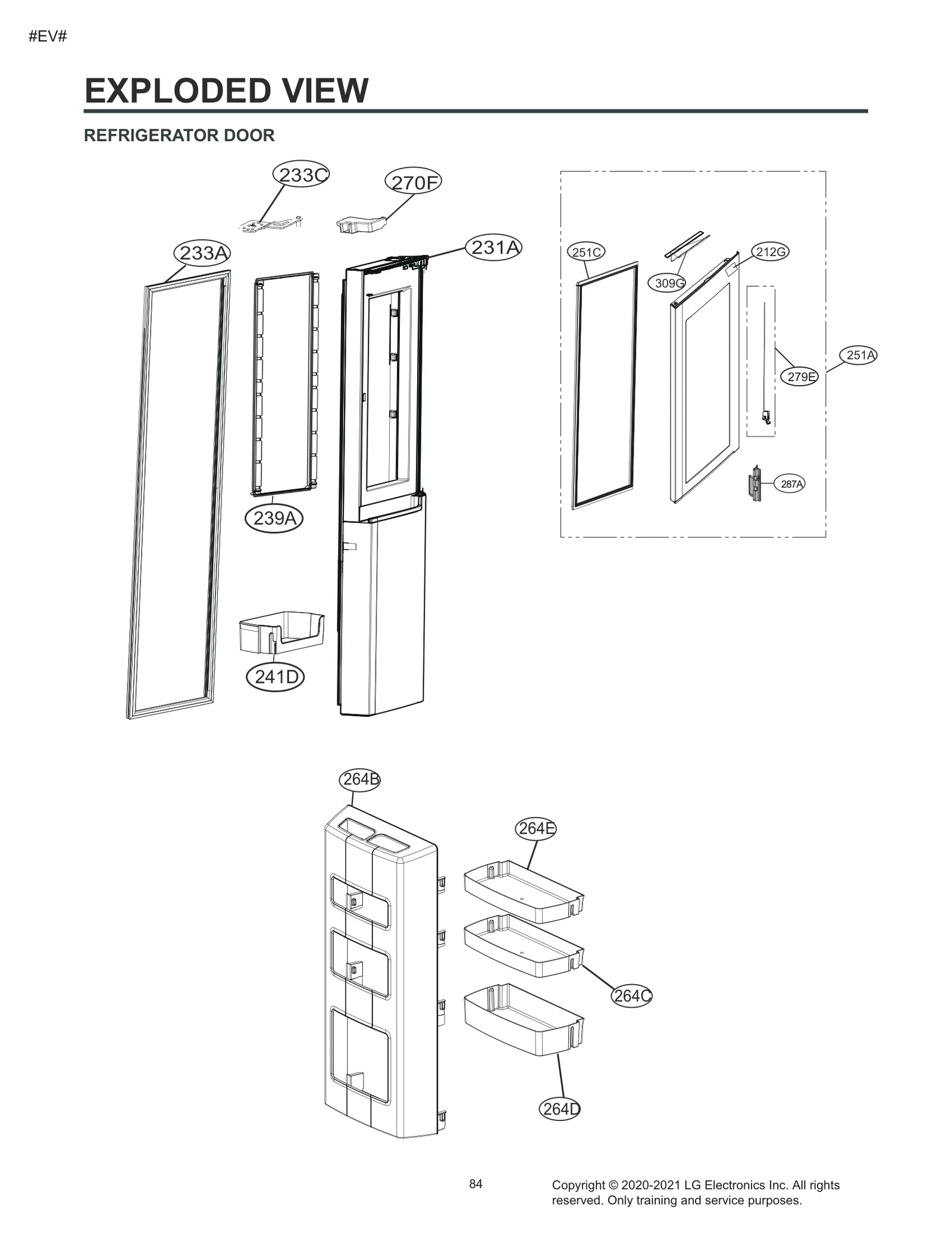 Home Bar Door Foam Assembly