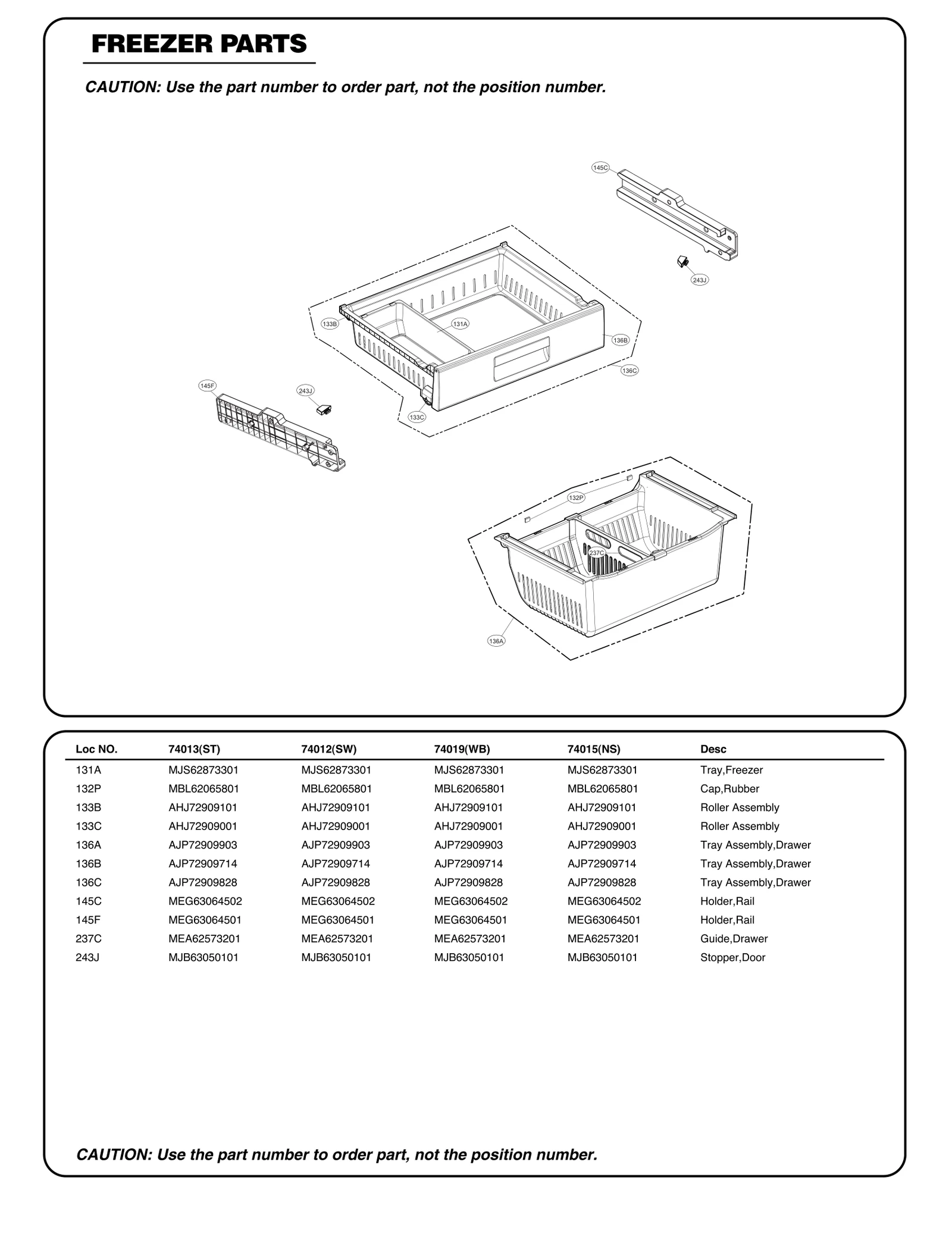 Drawer Tray Assembly