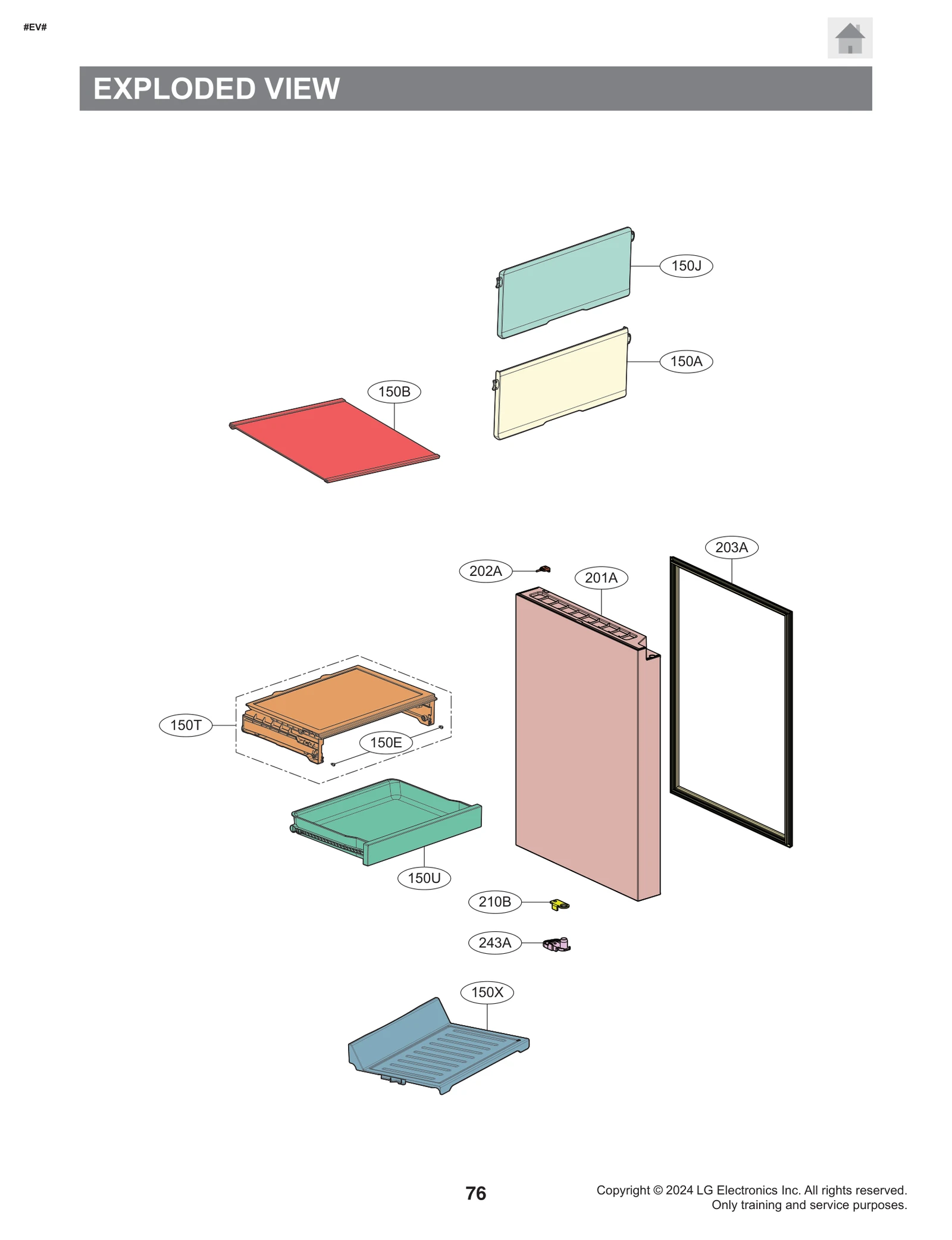 Door Assembly, Freeze Room