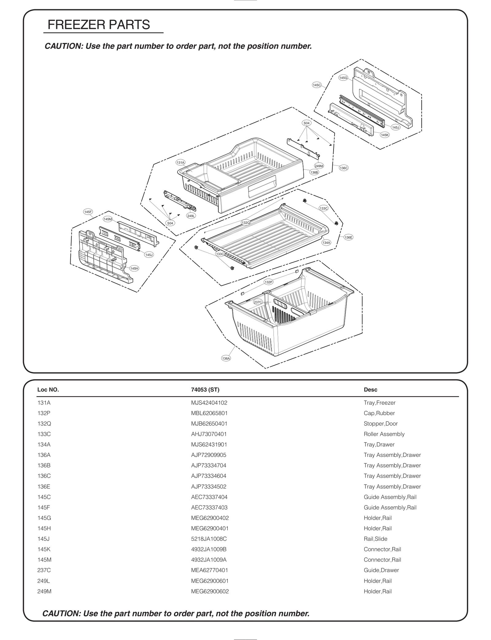 Drawer Tray Assembly