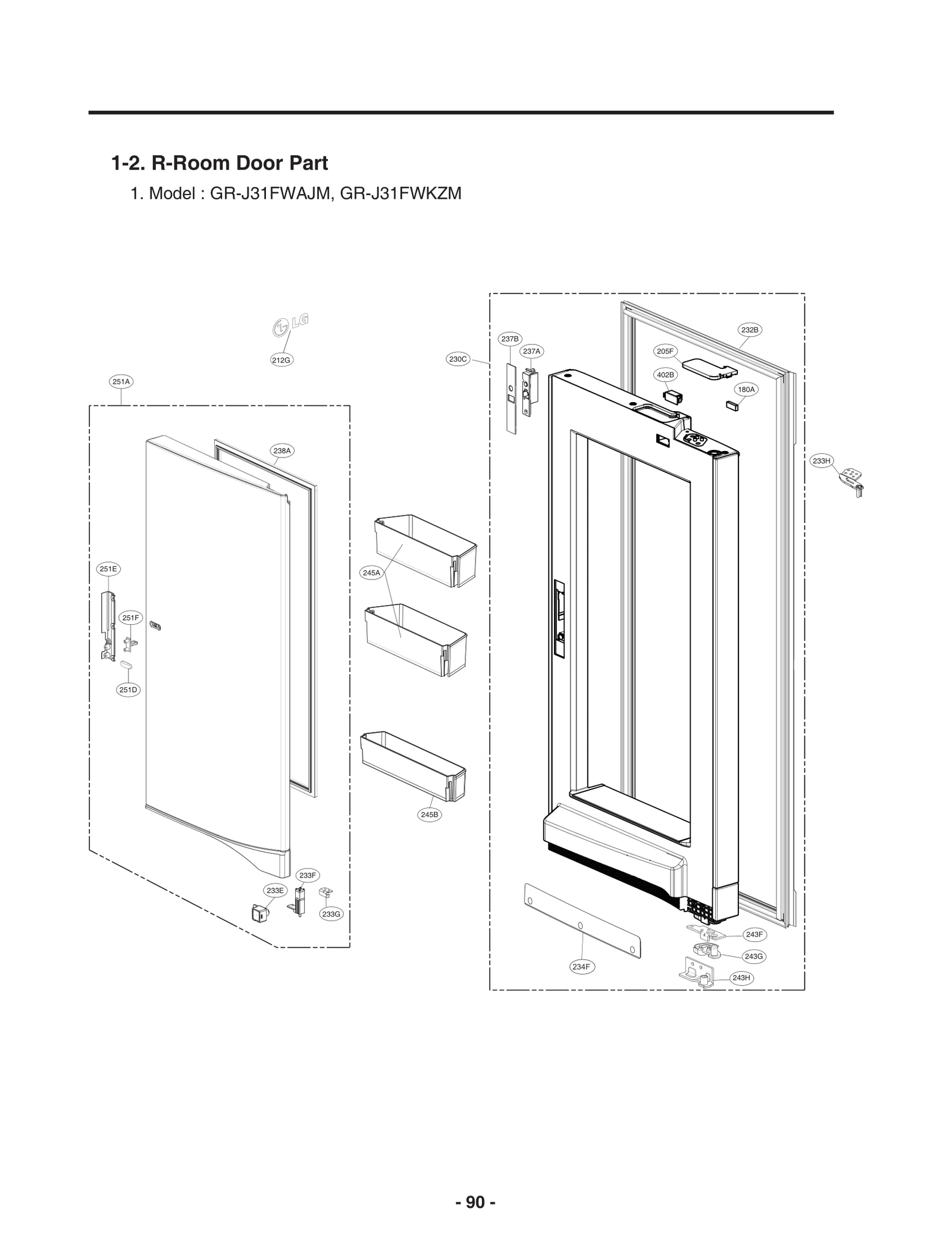 Home Bar Hinge Assembly