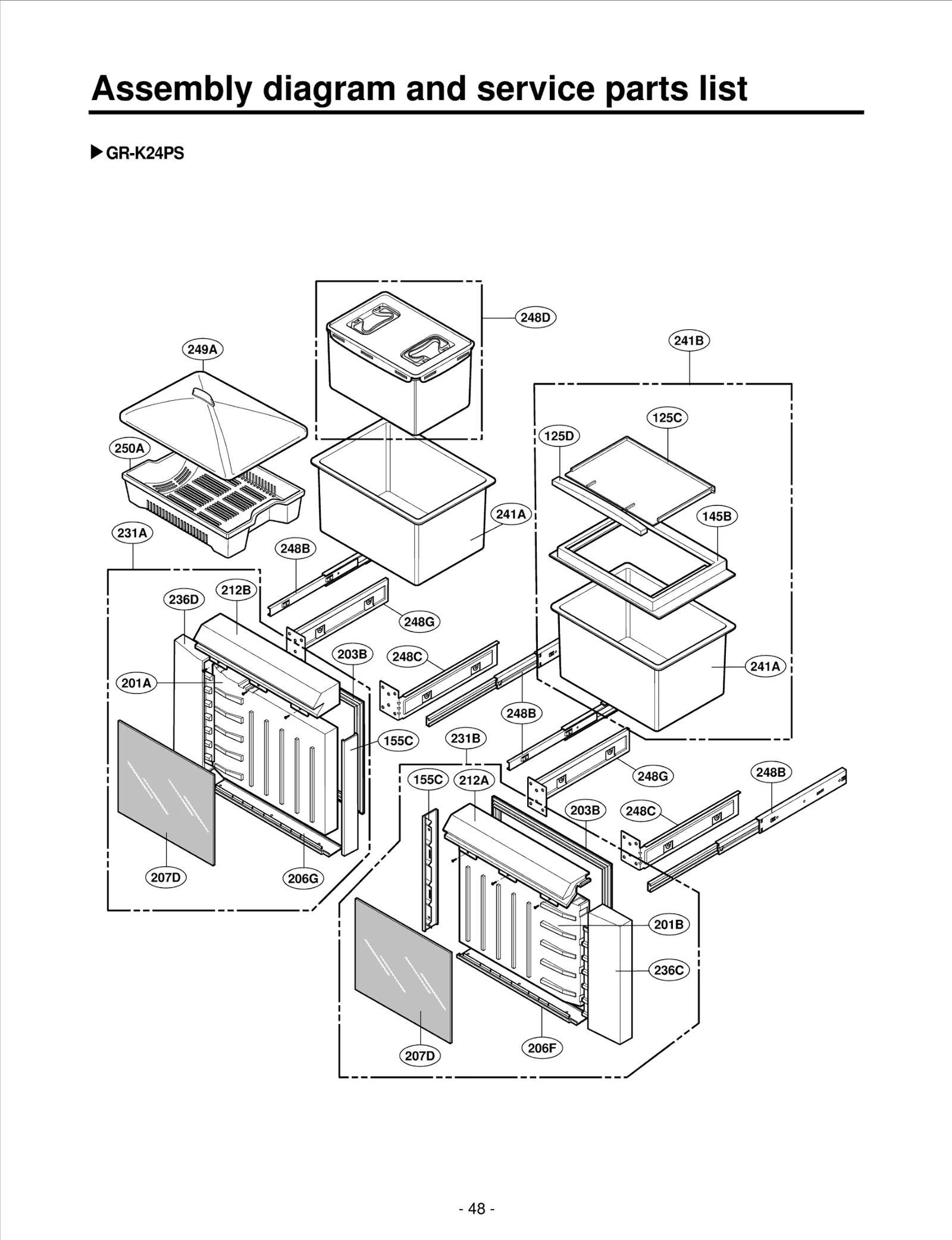 Door Basket Assembly