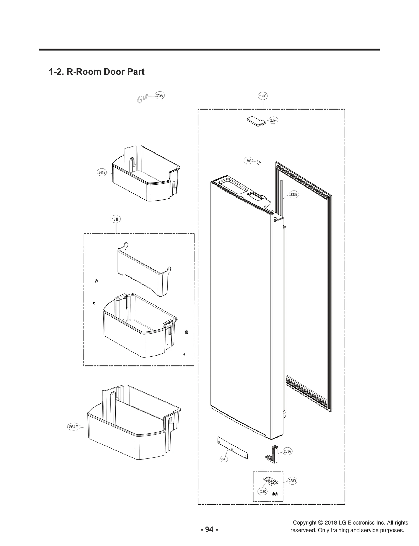 Door Basket Assembly