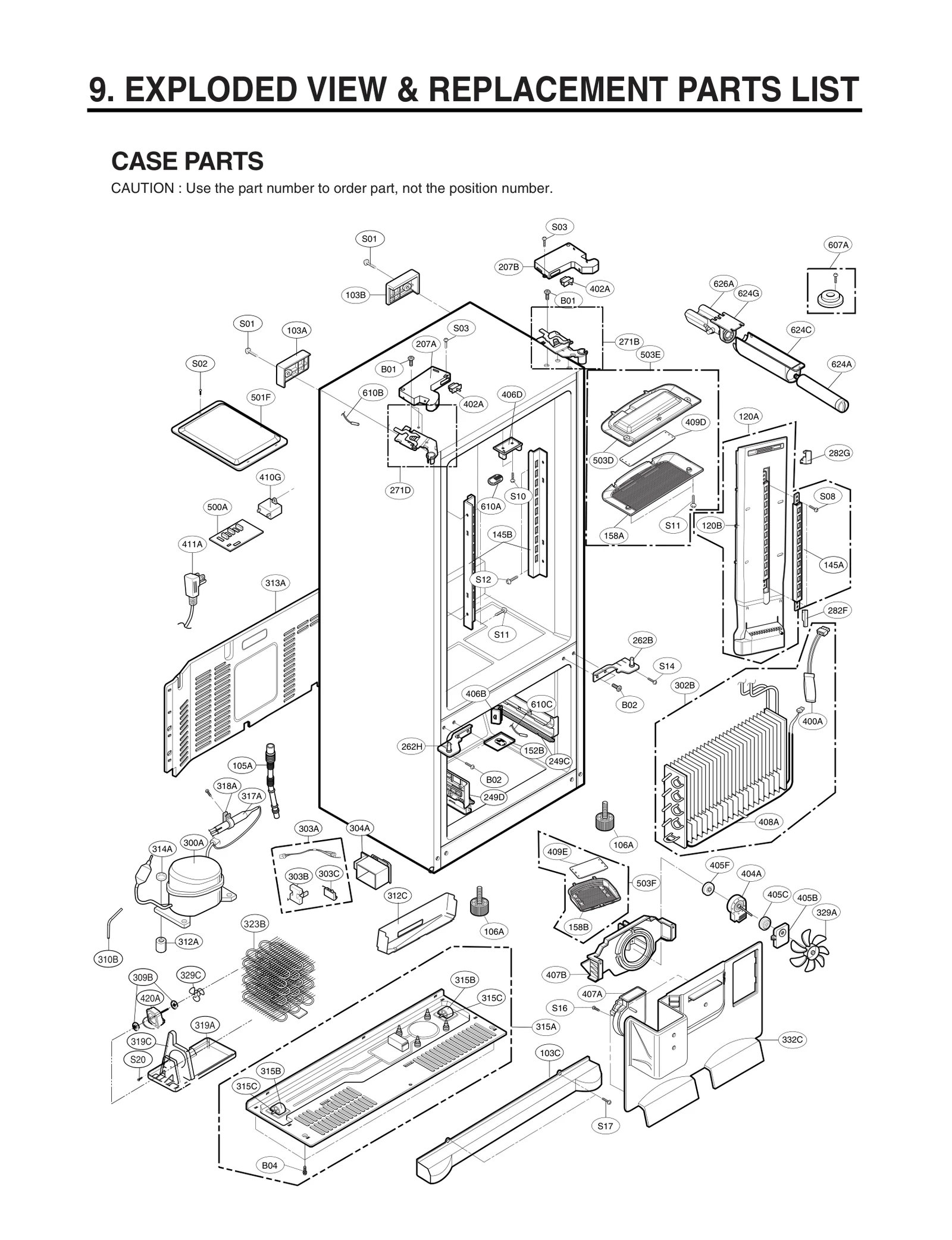 Hinge Assembly - Center