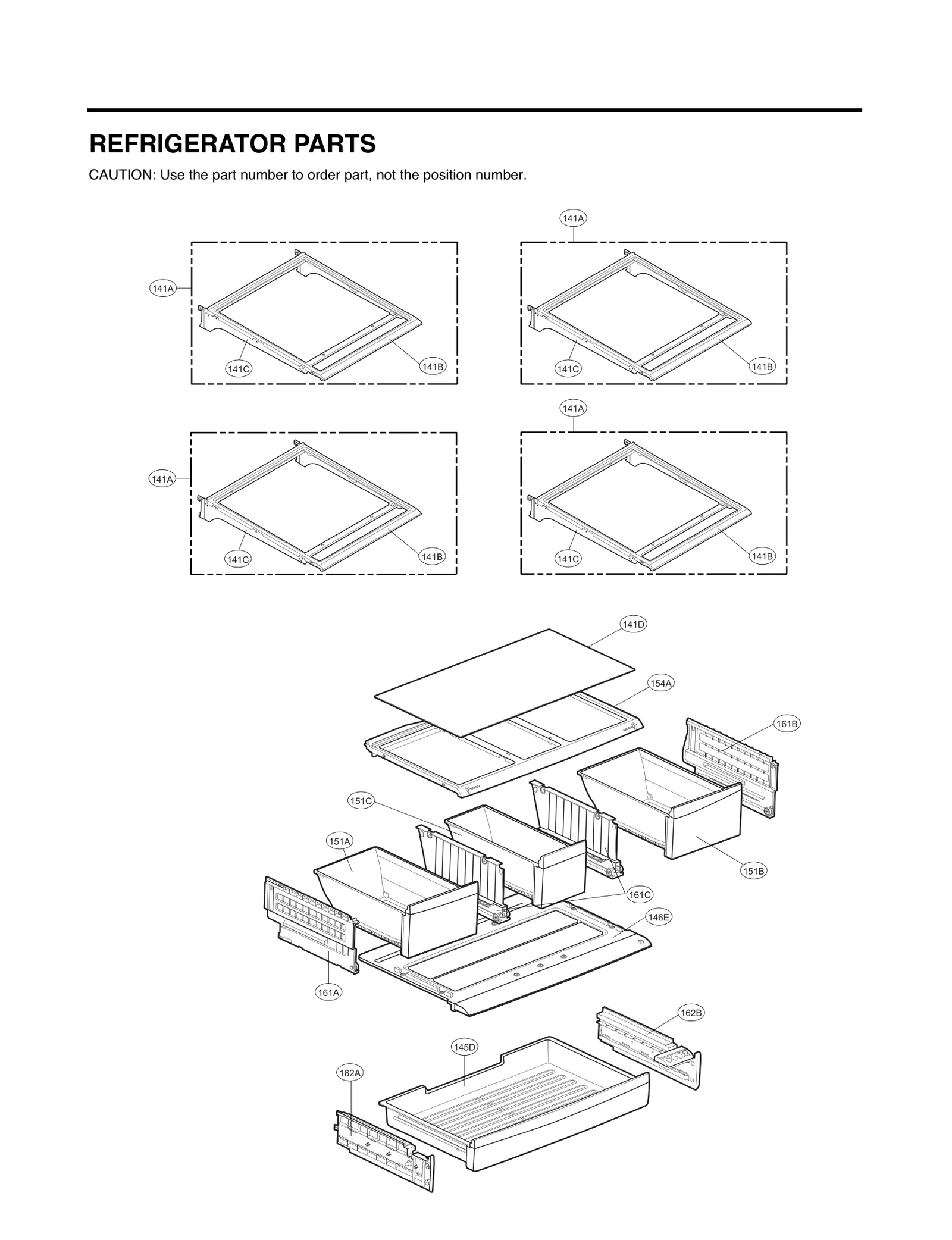 Vegetable Tray Assembly