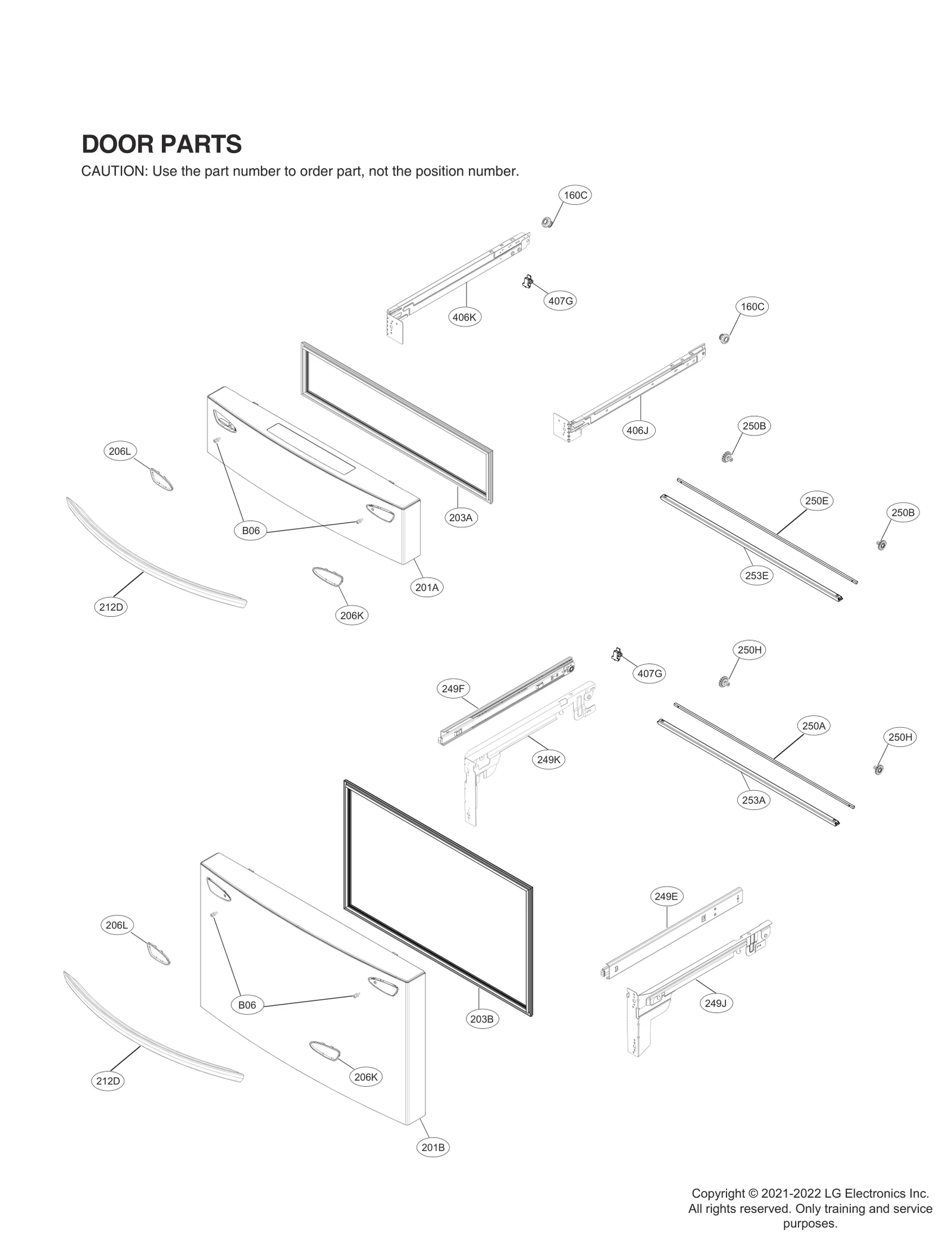 Door Foam Assembly, Freezer
