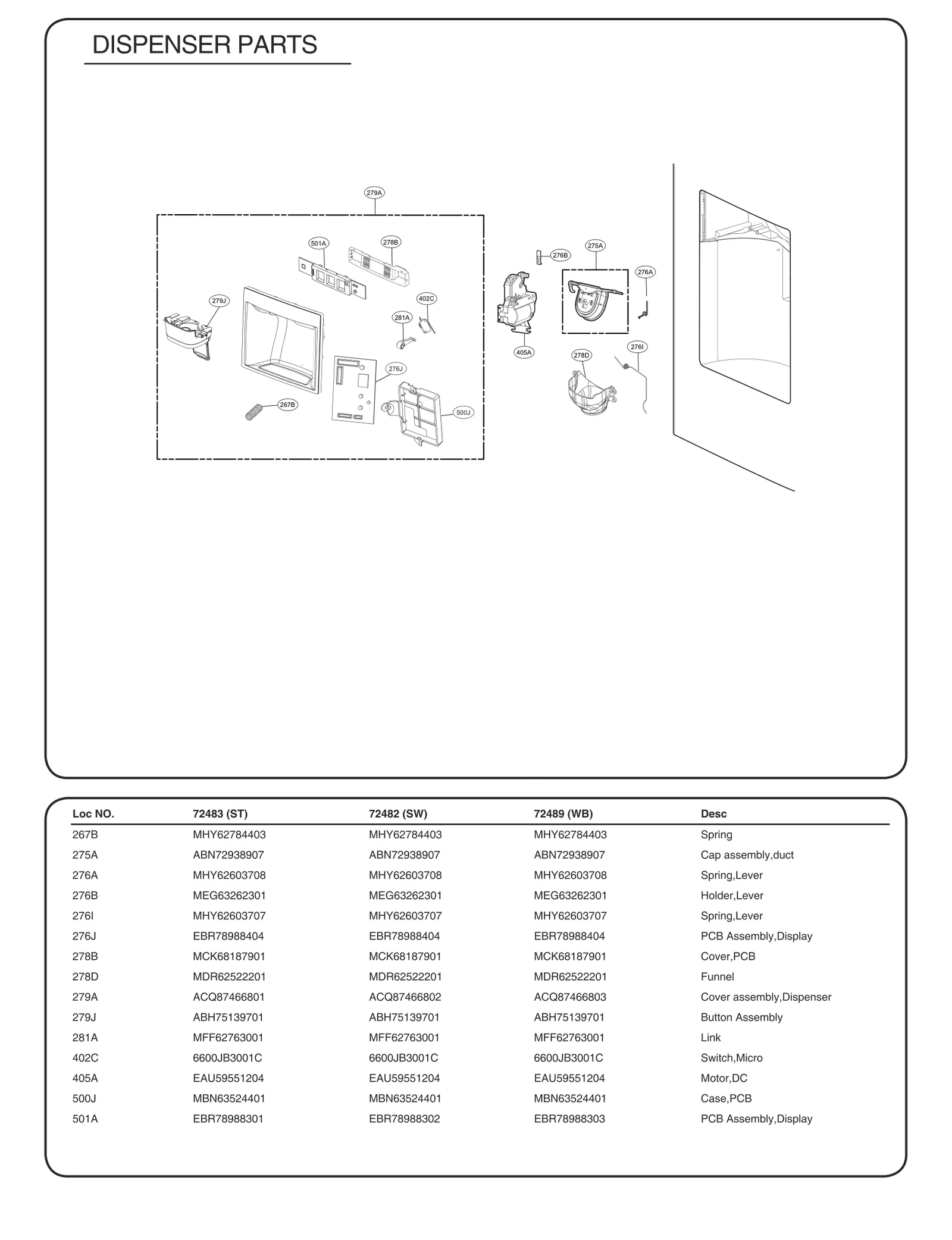 Dispenser Cover Assembly