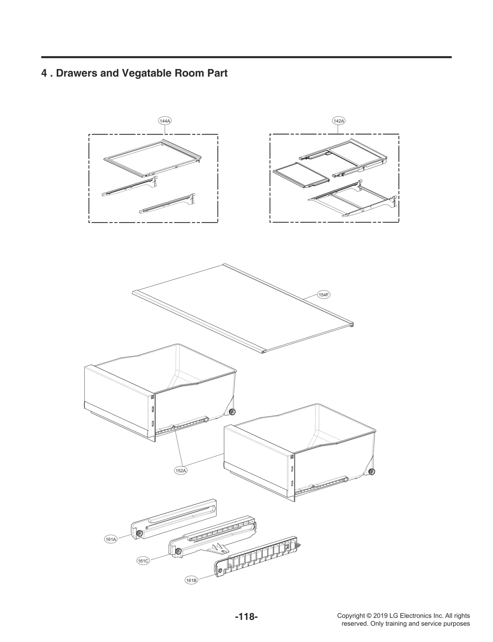 Vegetable Tray Assembly