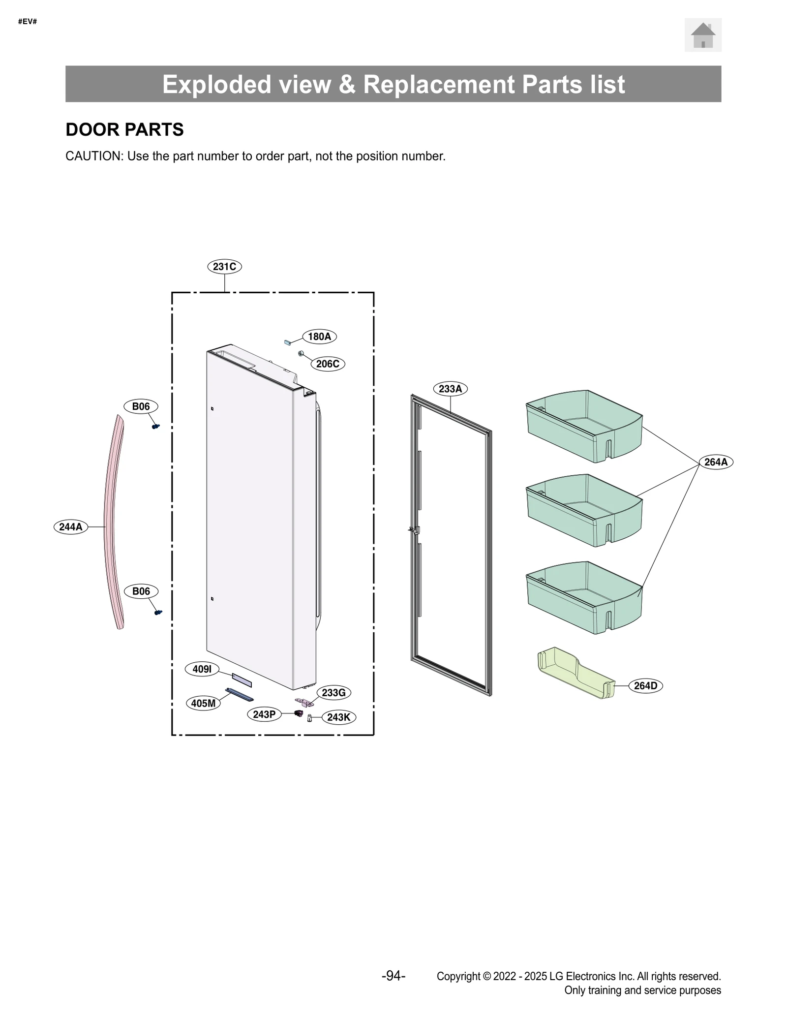 Door Foam Assembly, Refrigerato