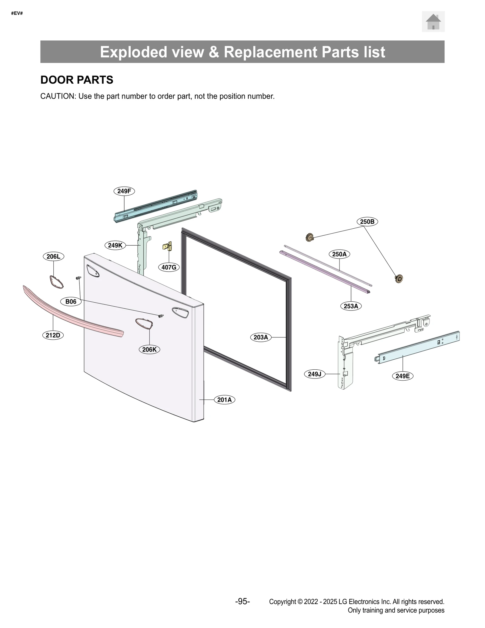 Door Foam Assembly, Freezer