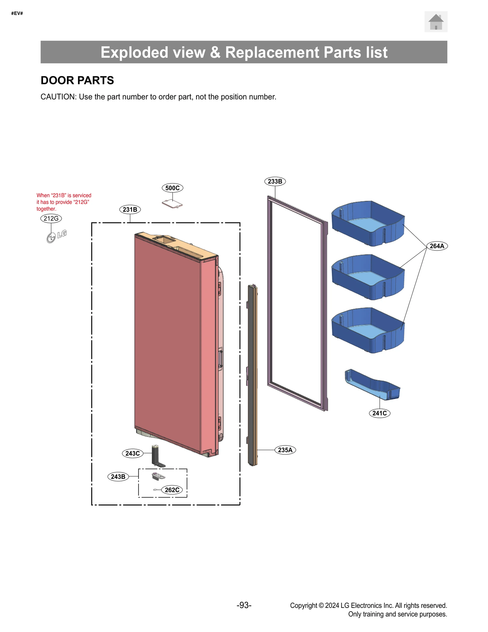 Door Foam Assembly, Refrigerato