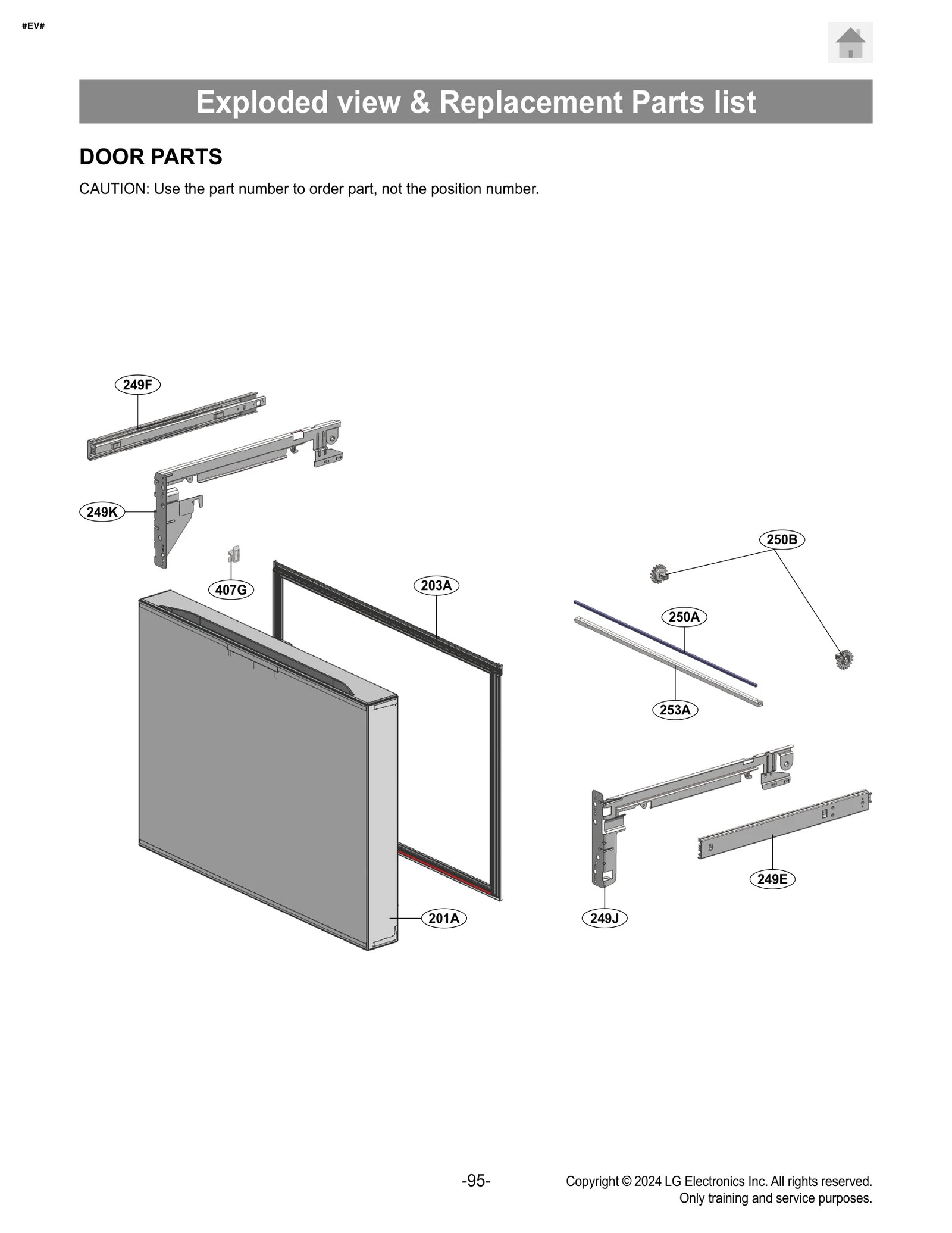 Door Foam Assembly, Freezer